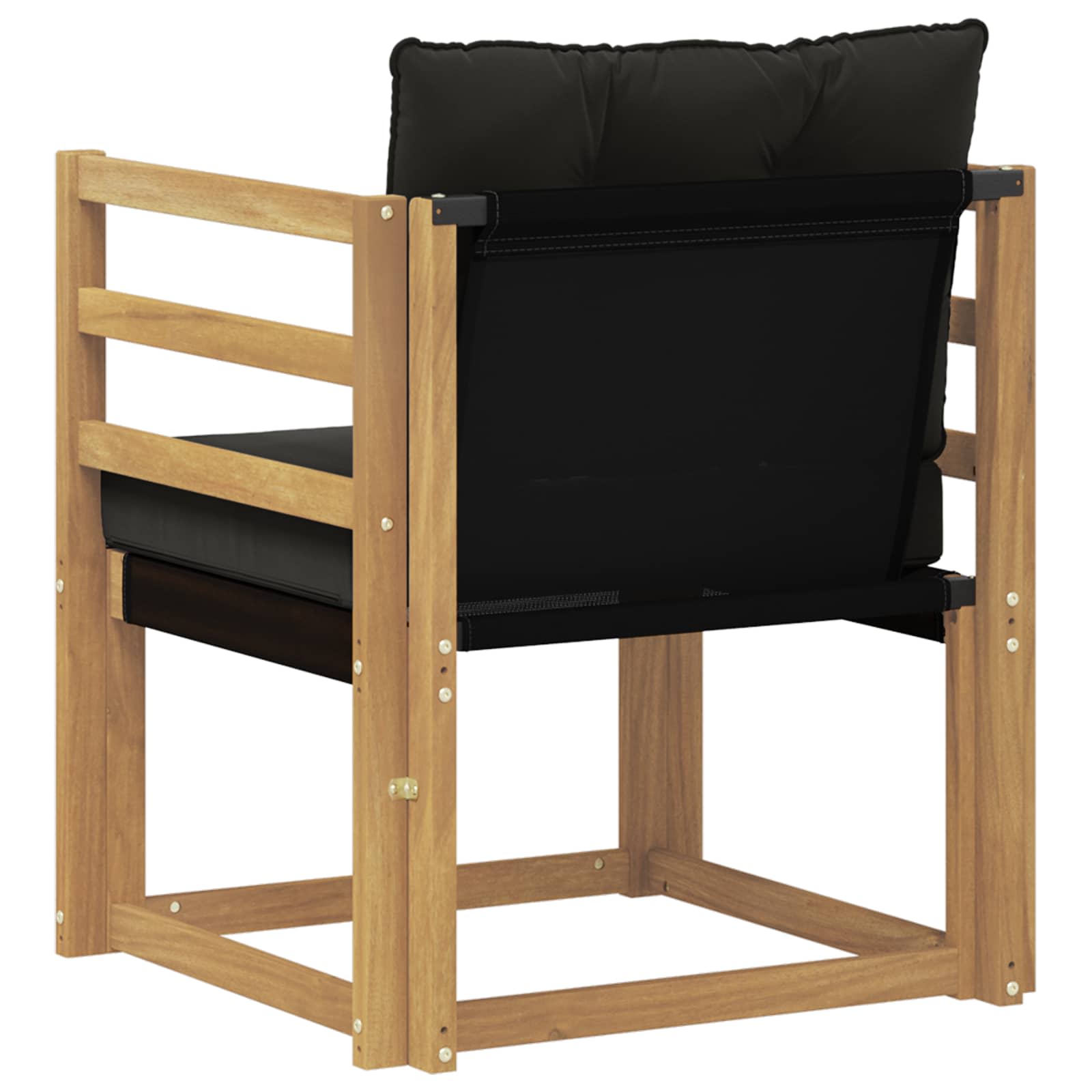 Tuinbank Massief Acaciahout en Textilene Wit image 7