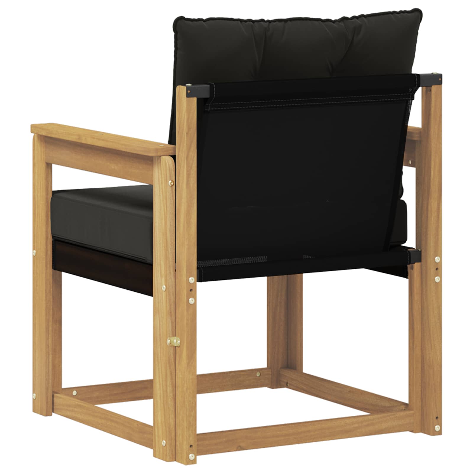 Tuinbank Massief Acaciahout en Textilene Wit image 7