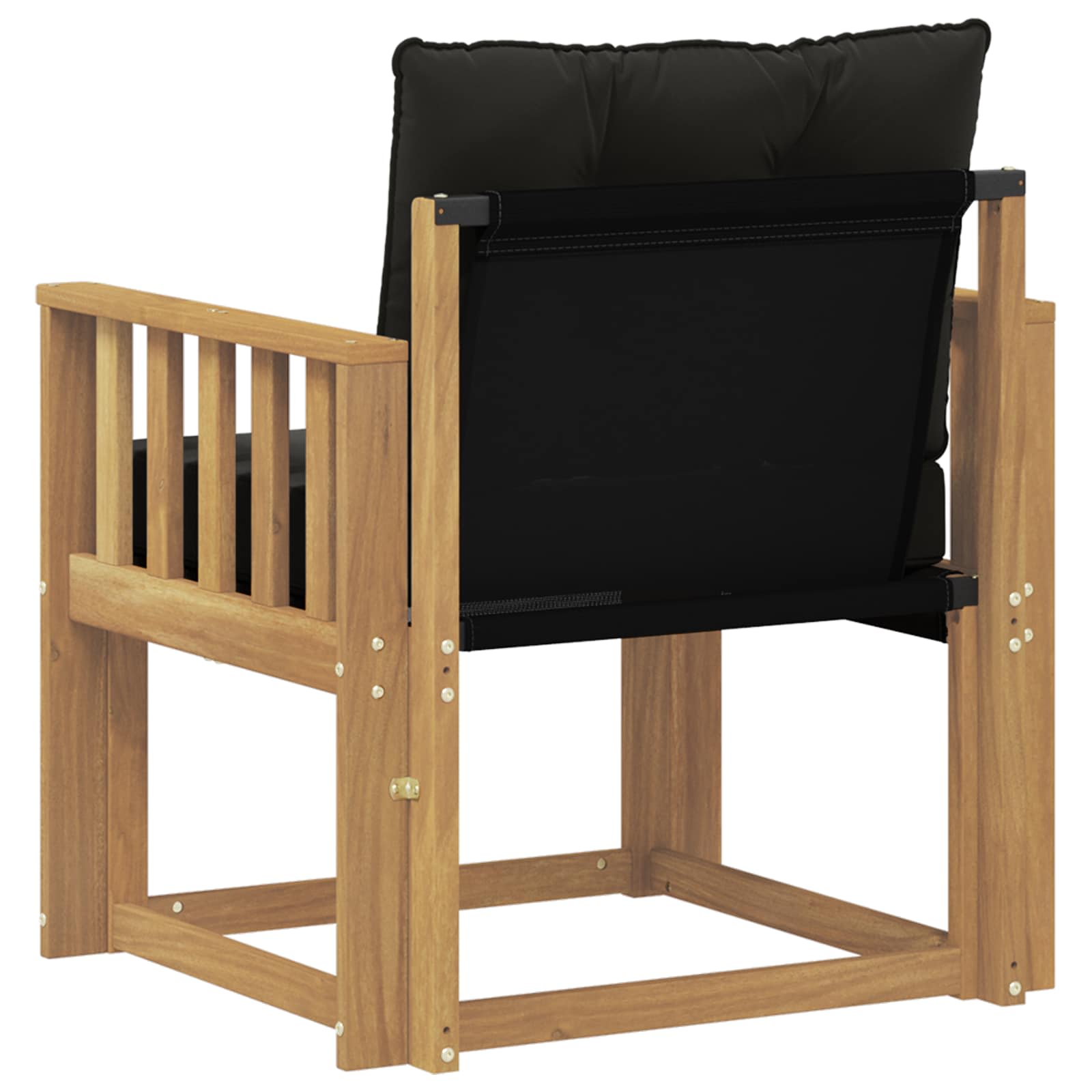 Tuinbank Massief Acaciahout en Textilene Wit image 7