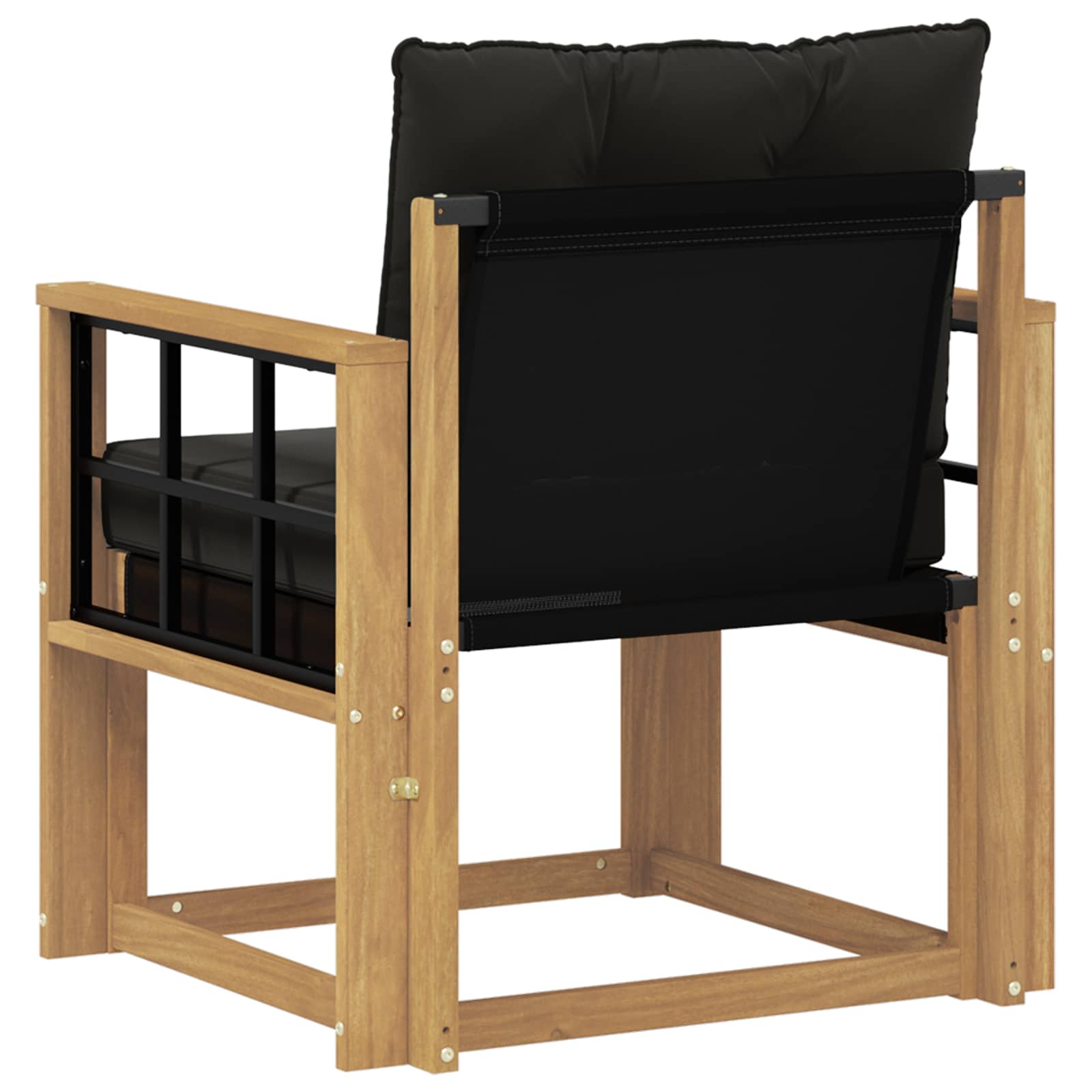 Tuinbank Massief Acaciahout en Textilene Wit image 7