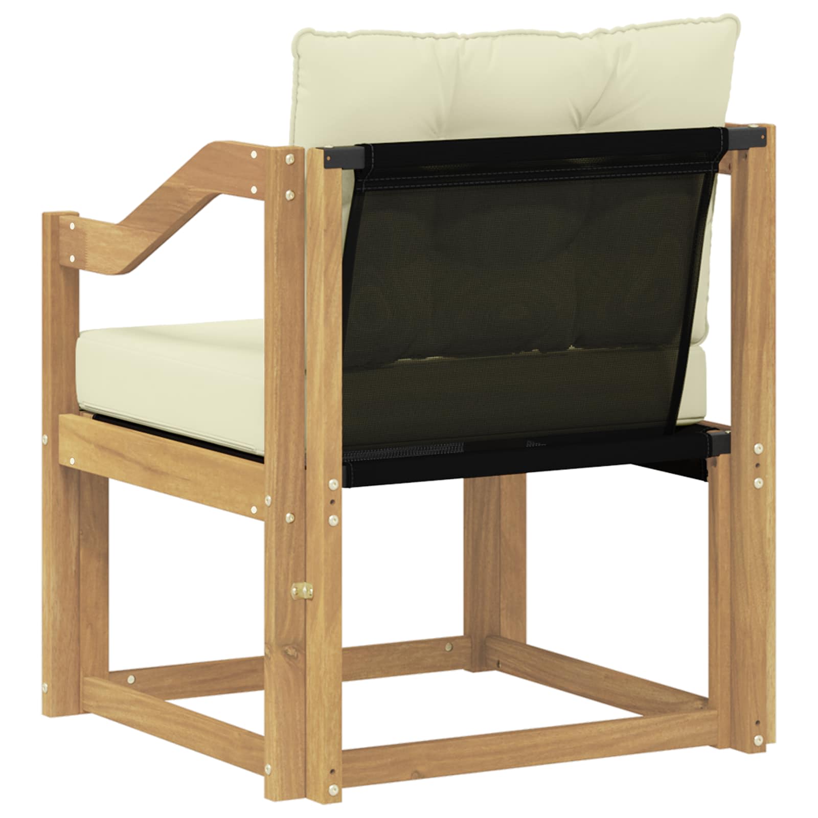 Tuinbank Massief Acaciahout Wit en crèmekleurig image 7