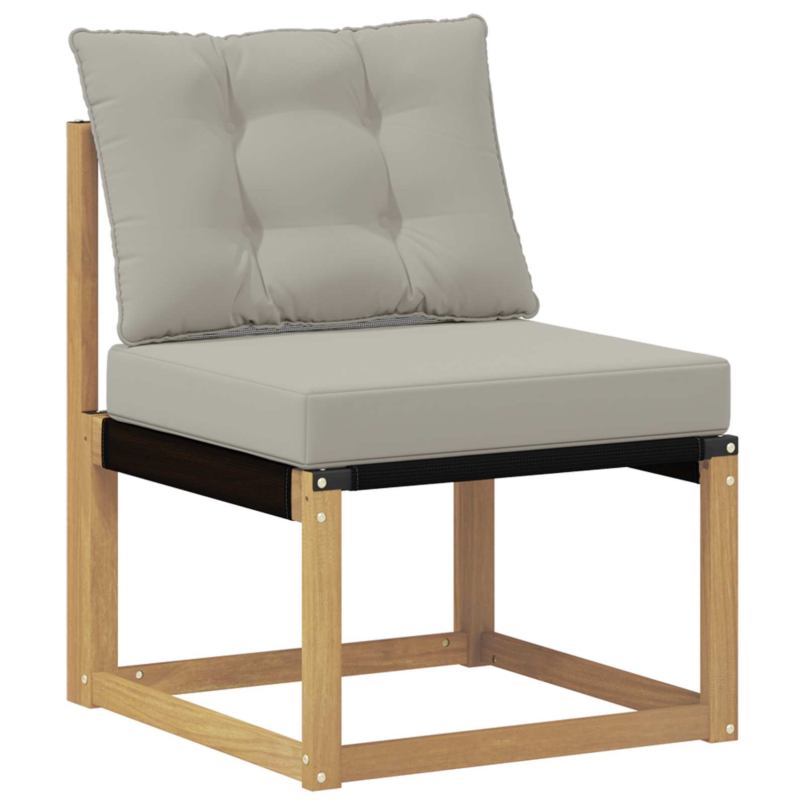 Tuinbank Massief Acaciahout Wit en lichtgrijs image 4