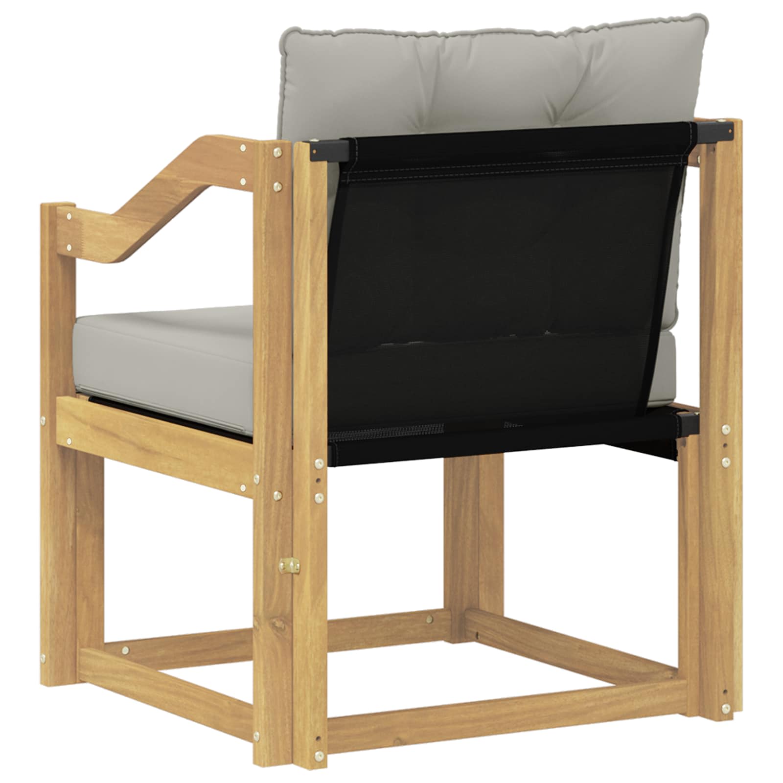 Tuinbank Massief Acaciahout Wit en lichtgrijs image 7