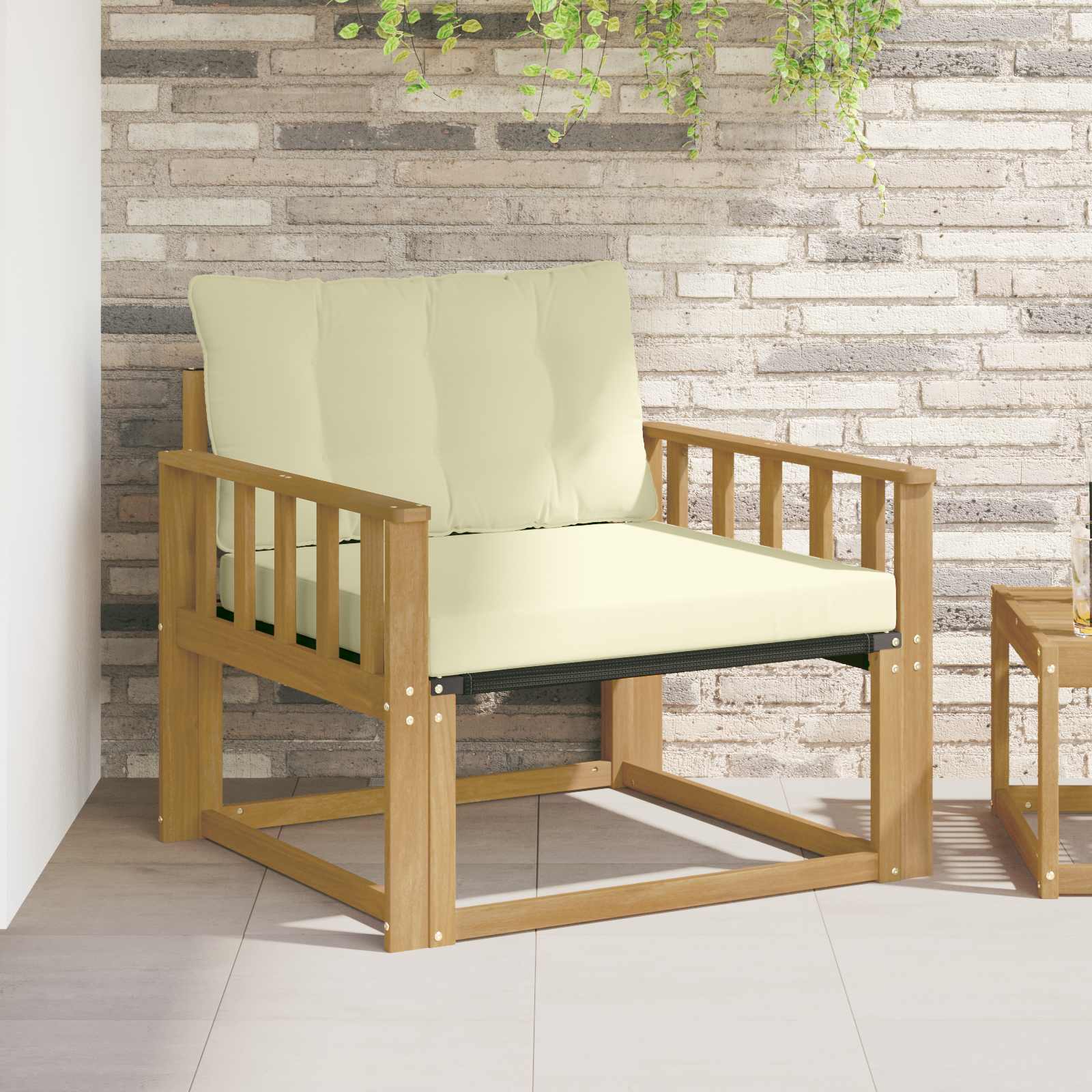 vidaXL Set de canapele de exterior Lemn solid de Acacia și Textilene