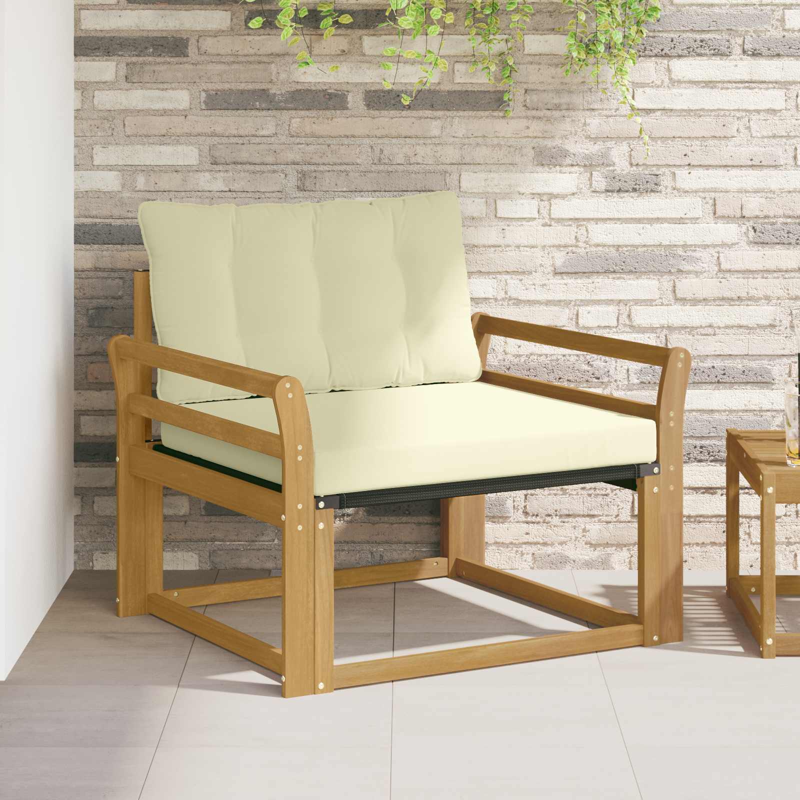 vidaXL Set de canapele de exterior Lemn solid de Acacia și Textilene
