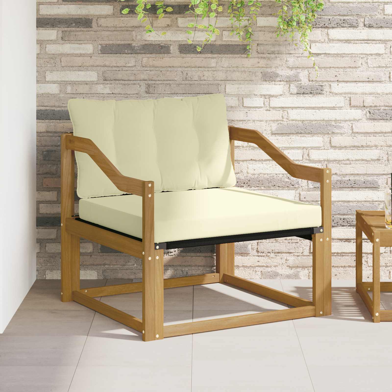 vidaXL Set de canapele de exterior Lemn solid de Acacia și Textilene