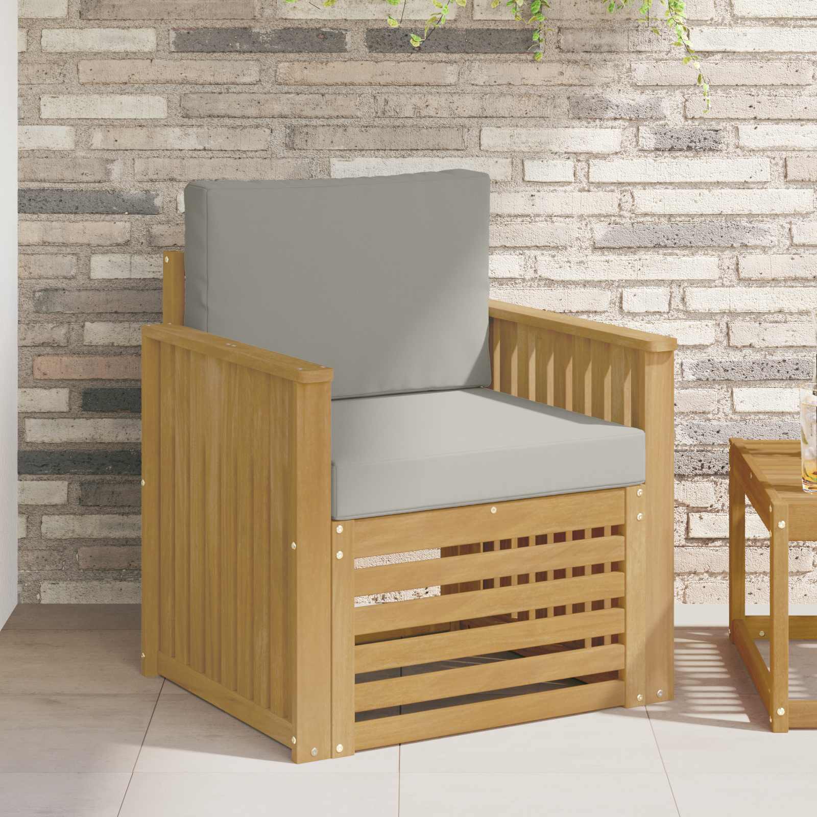 vidaXL Set de canapele de exterior Poliester Alb