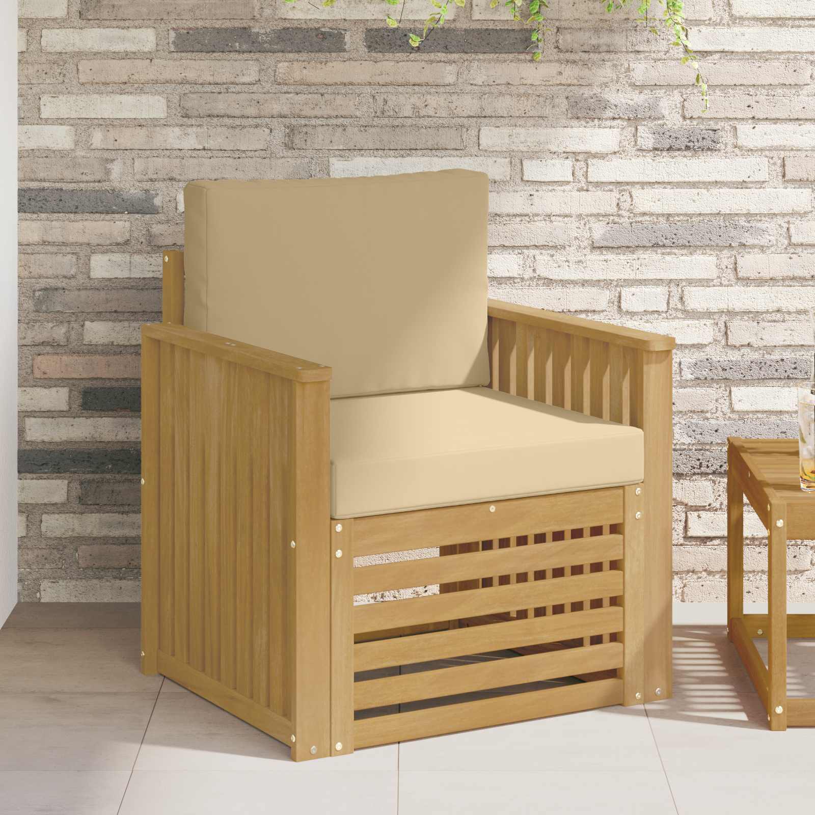 vidaXL Set de canapele de exterior Poliester Alb