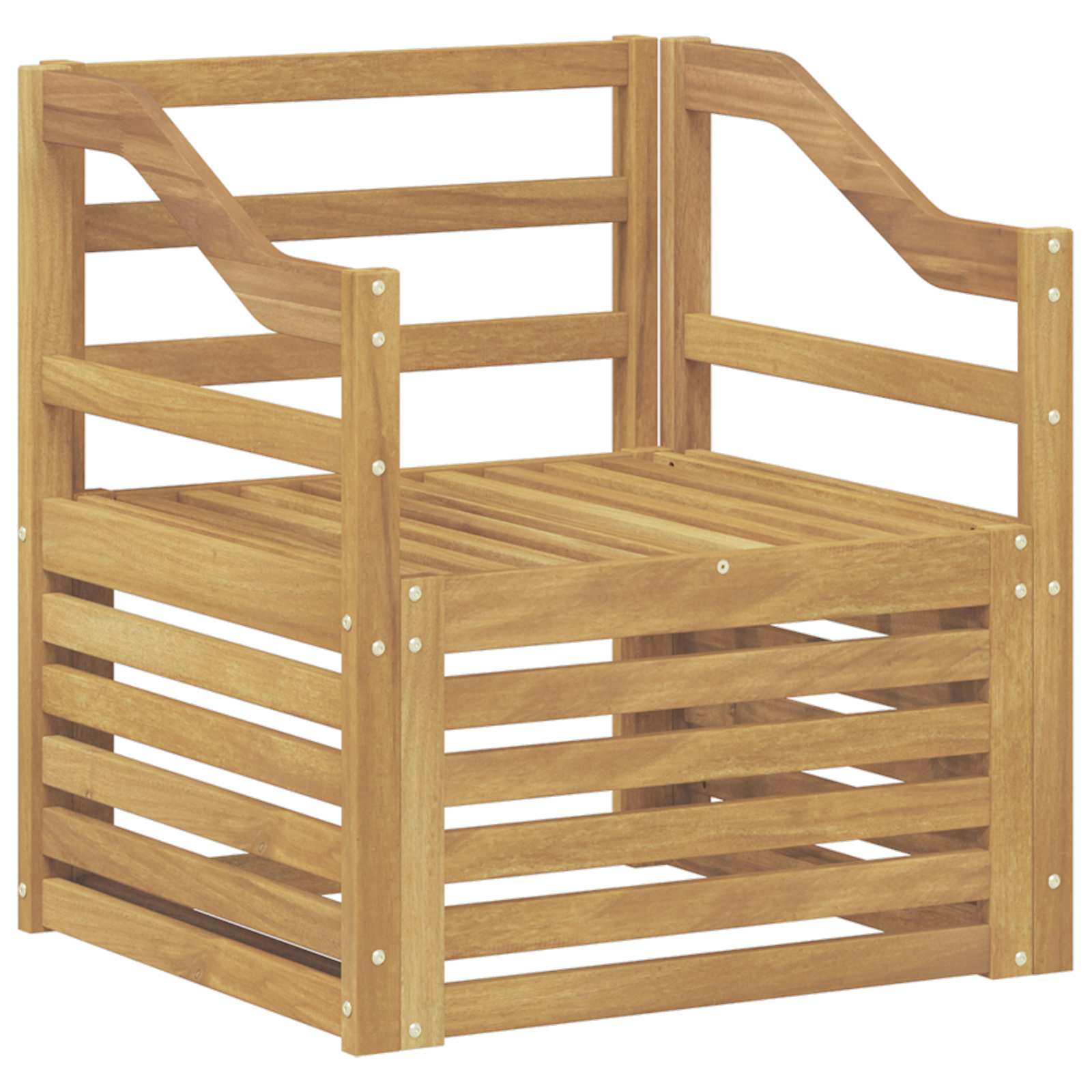 Tuinbank Massief Acaciahout Wit image 2