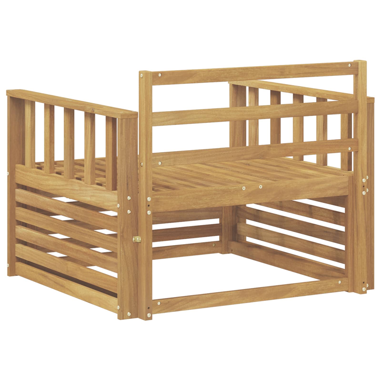 Tuinbank Massief Acaciahout Wit image 5