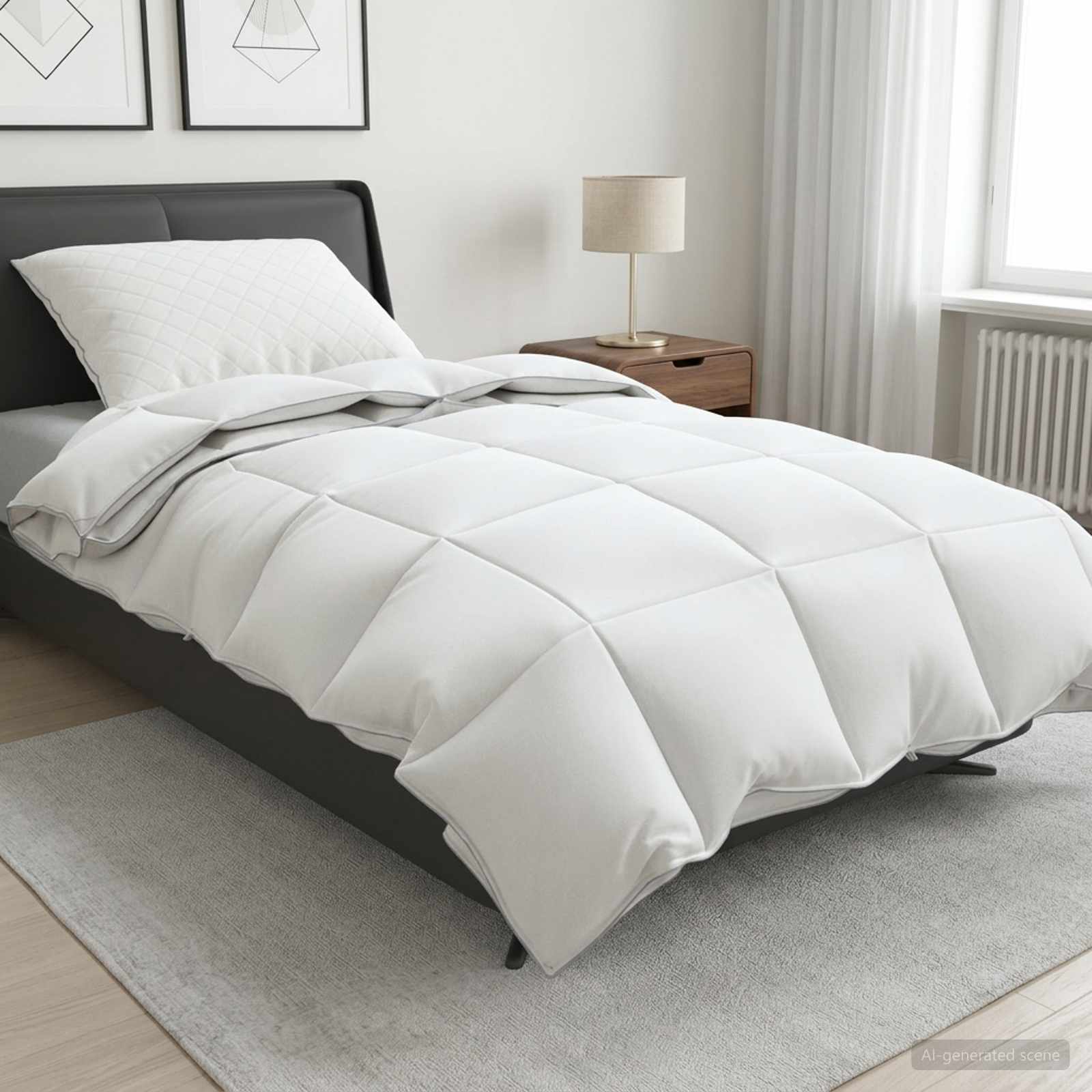 Dekbed FULDA 140 x 200 cm 4 seizoenen 310 GSM 90% Gansendons image 1