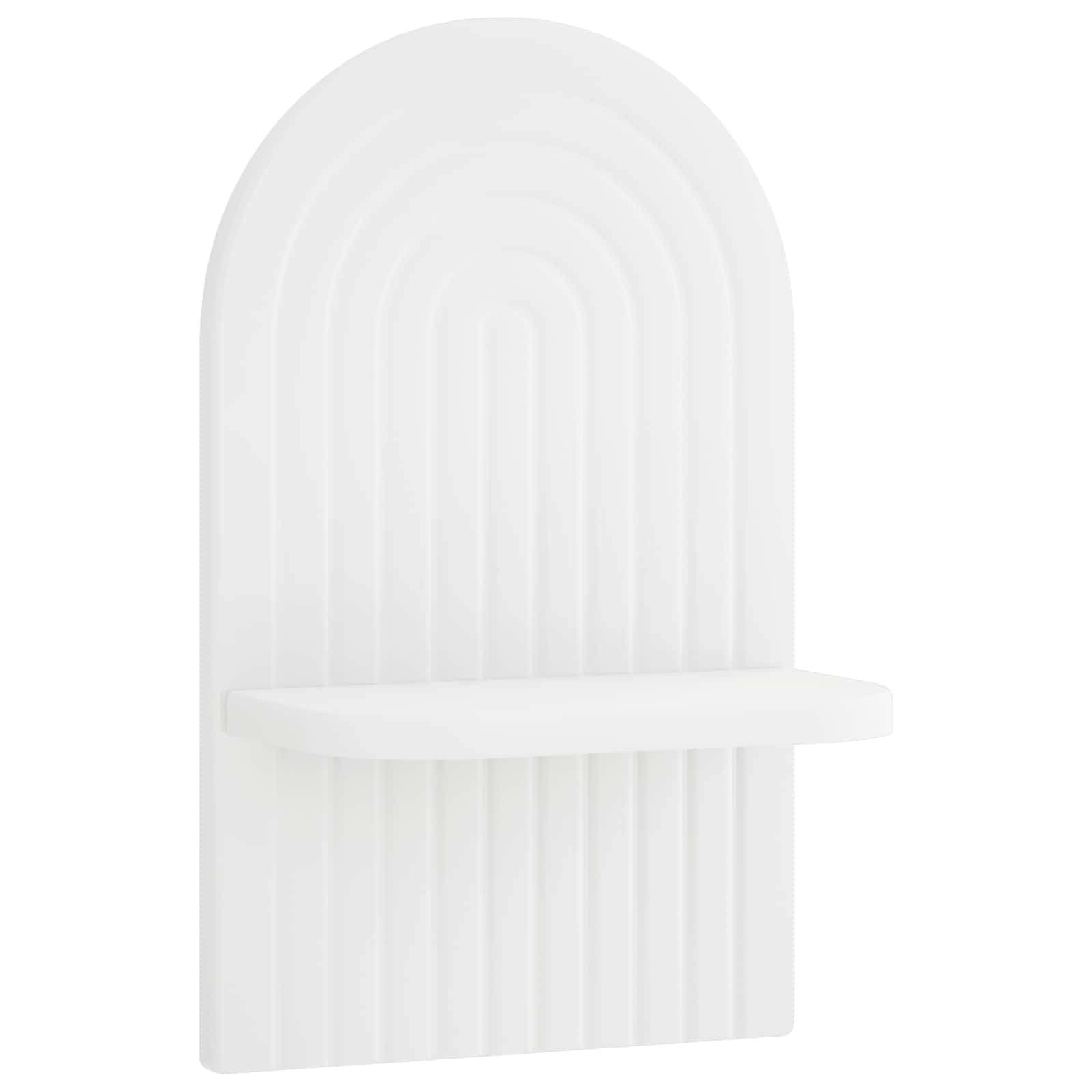 vidaXL - Wandplank - 2 - st - Wit - 23 - x - 13.5 - x - 37.5 - cm - Bewerkt - hout