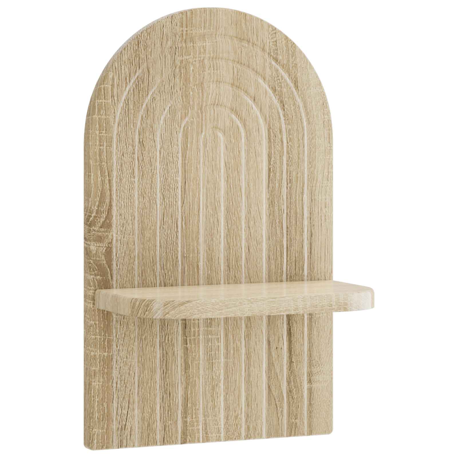 vidaXL - Wandplank - 2 - st - Sonoma - Eiken - 23 - x - 13.5 - x - 37.5 - cm - Bewerkt - hout