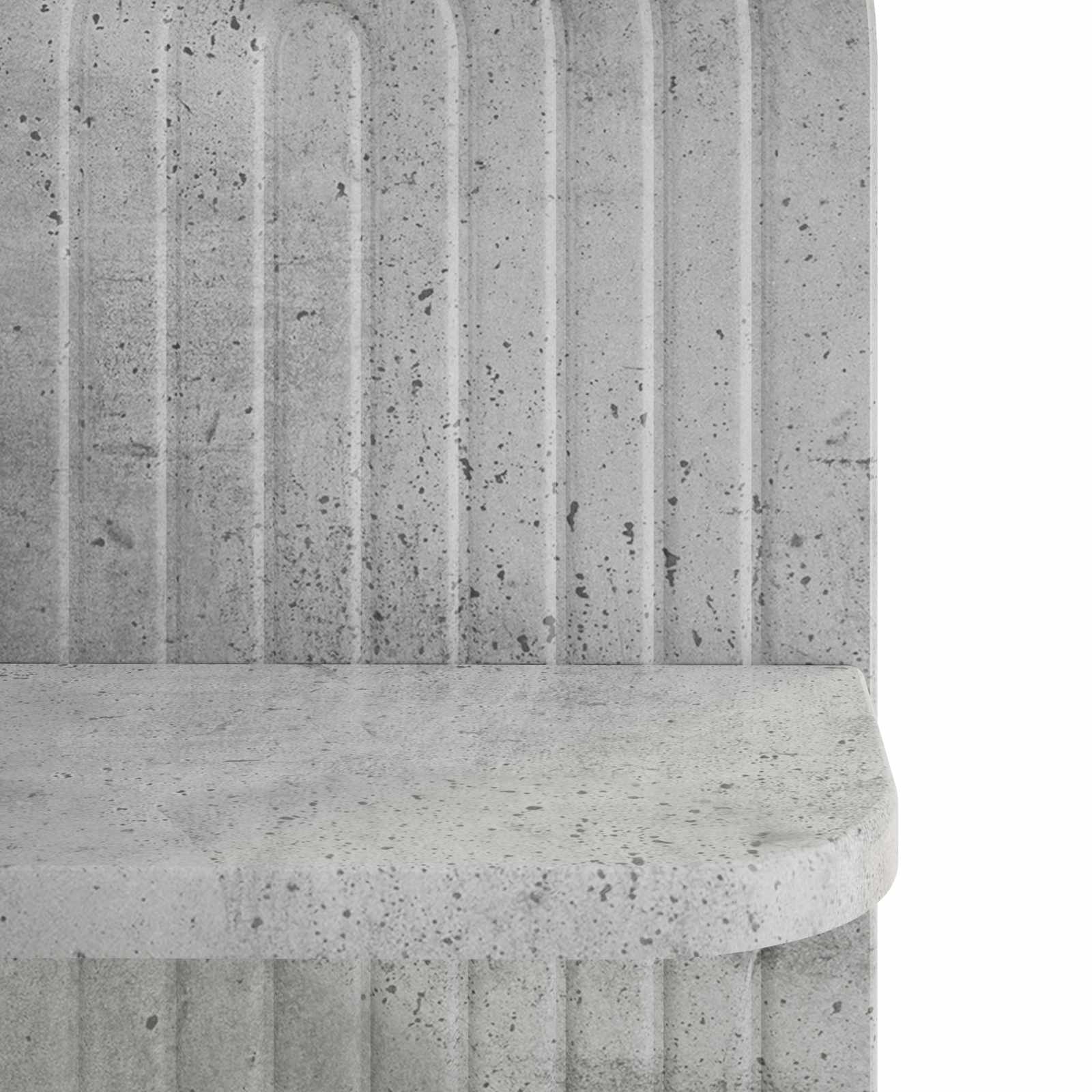 Stenska polica 2 kos Betonsko siva 23 x 13.5 x 37.5 cm