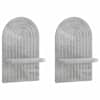 vidaXL Seinariiul 2 tk Betoonhall 23 x 13.5 x 37.5 cm Tehispuit