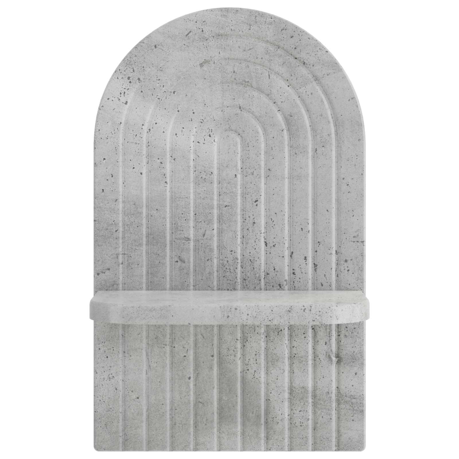 Stenska polica 2 kos Betonsko siva 23 x 13.5 x 37.5 cm