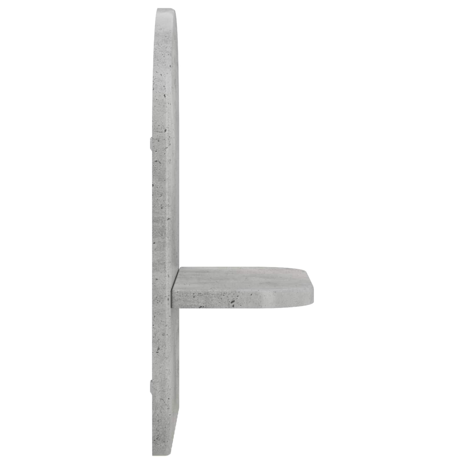Stenska polica 2 kos Betonsko siva 23 x 13.5 x 37.5 cm
