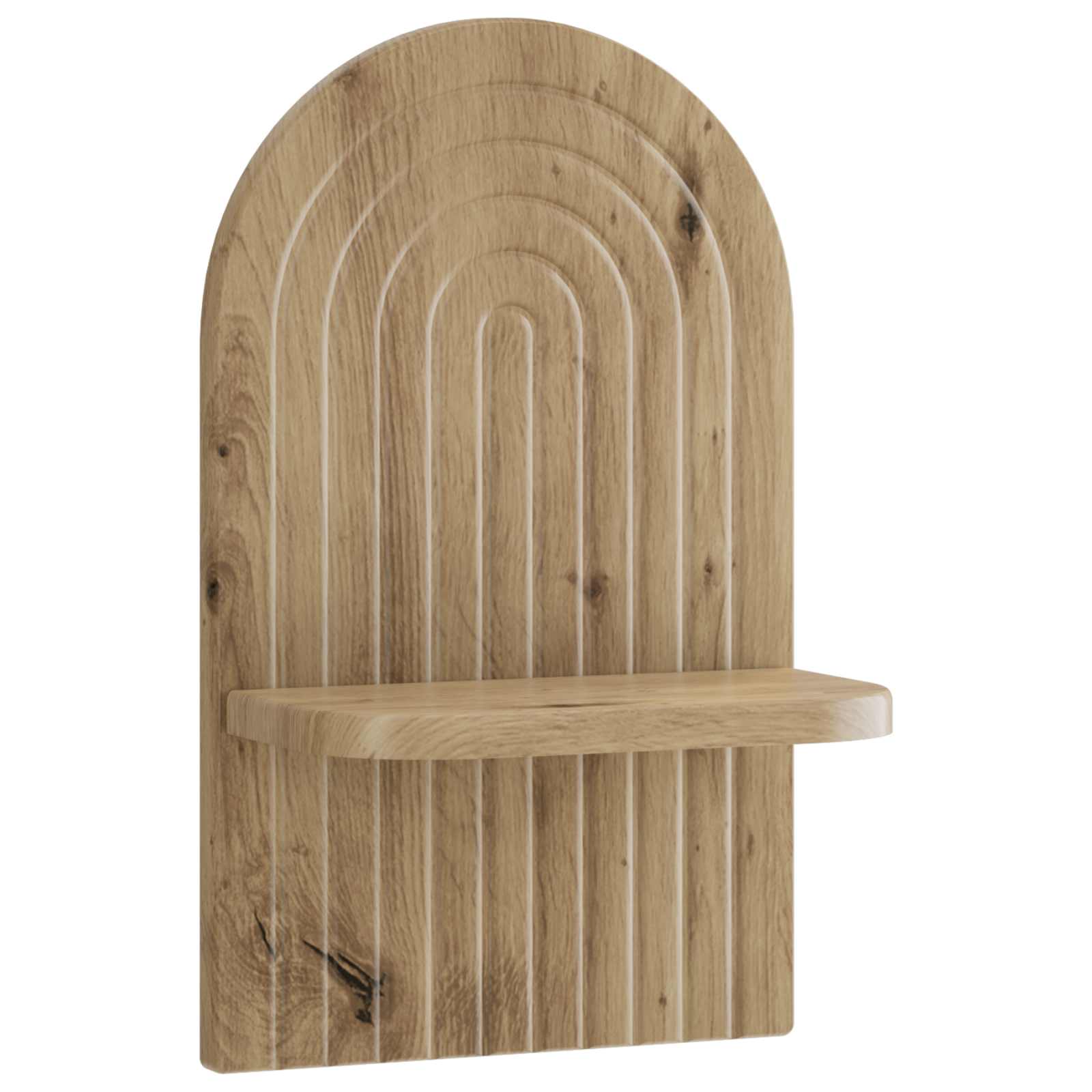 vidaXL - Wandplank - 2 - st - Artisan - eiken - 23 - x - 13,5 - x - 37,5 - cm - Bewerkt - hout