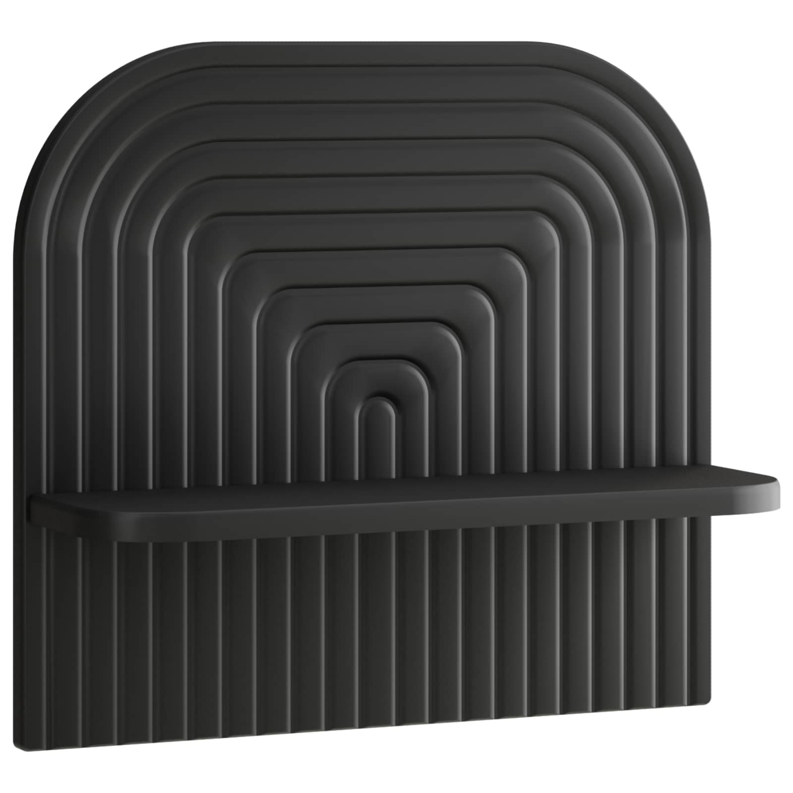 vidaXL - Wandplank - 2 - st - Zwart - 41 - x - 13,5 - x - 37,5 - cm - Bewerkt - hout
