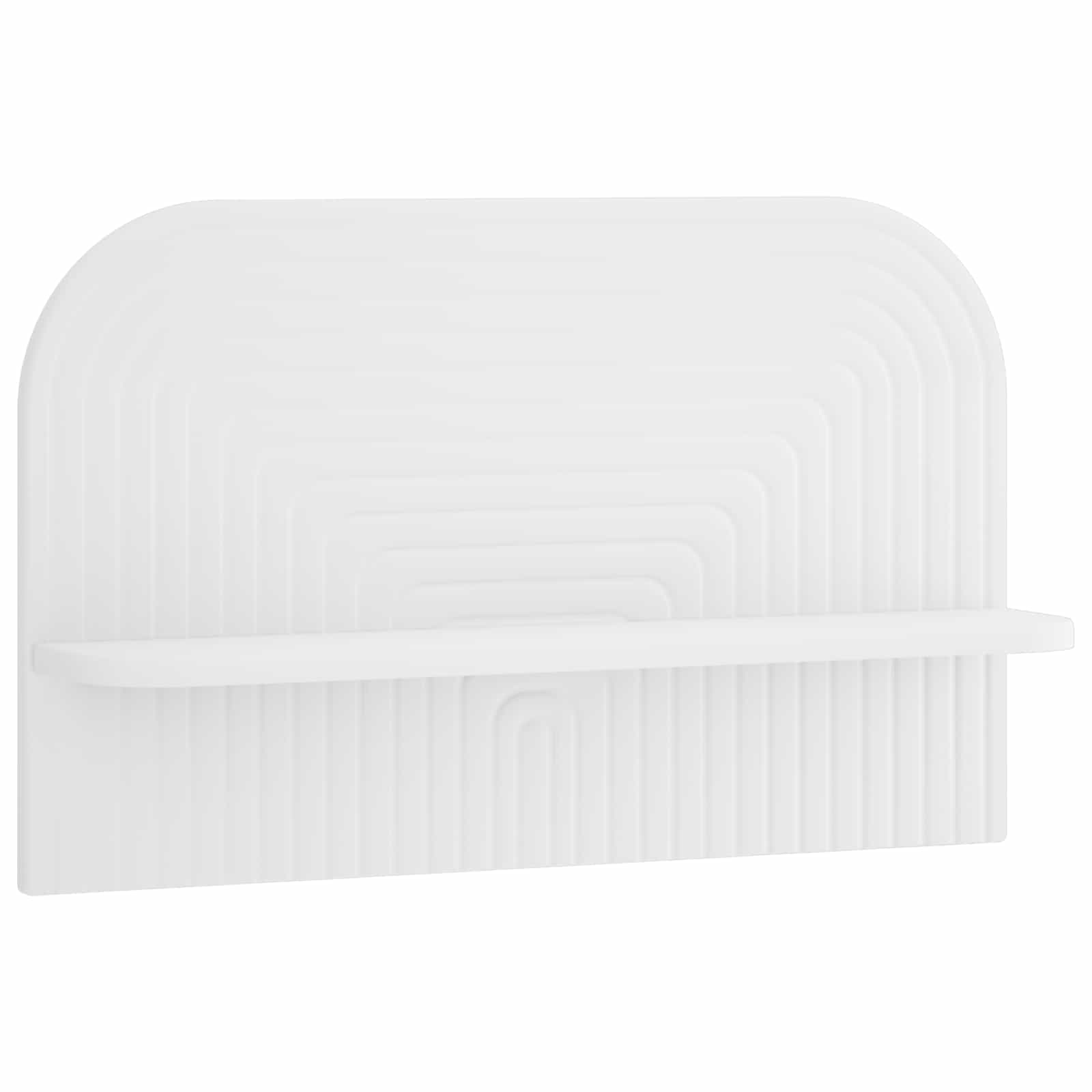 vidaXL - Wandplank - 2 - st - Wit - 60 - x - 13,5 - x - 37,5 - cm - Bewerkt - hout