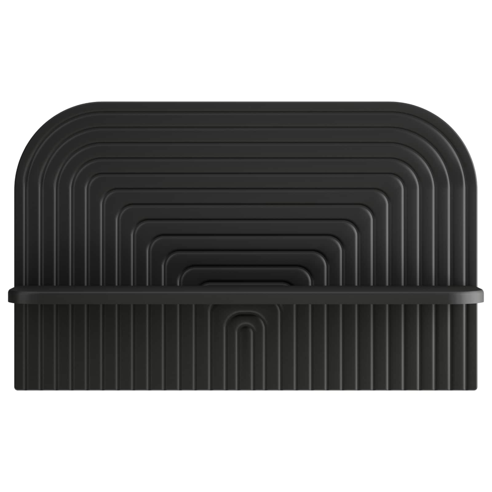 Stenska polica 2 kos Črna 60 x 13,5 x 37,5 cm Inženirski les