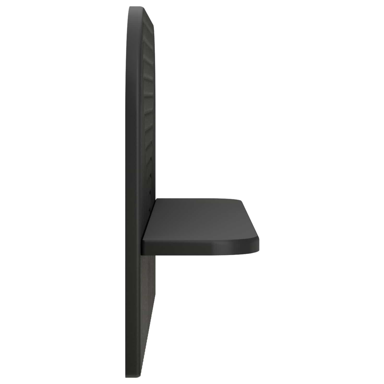Stenska polica 2 kos Črna 60 x 13,5 x 37,5 cm Inženirski les