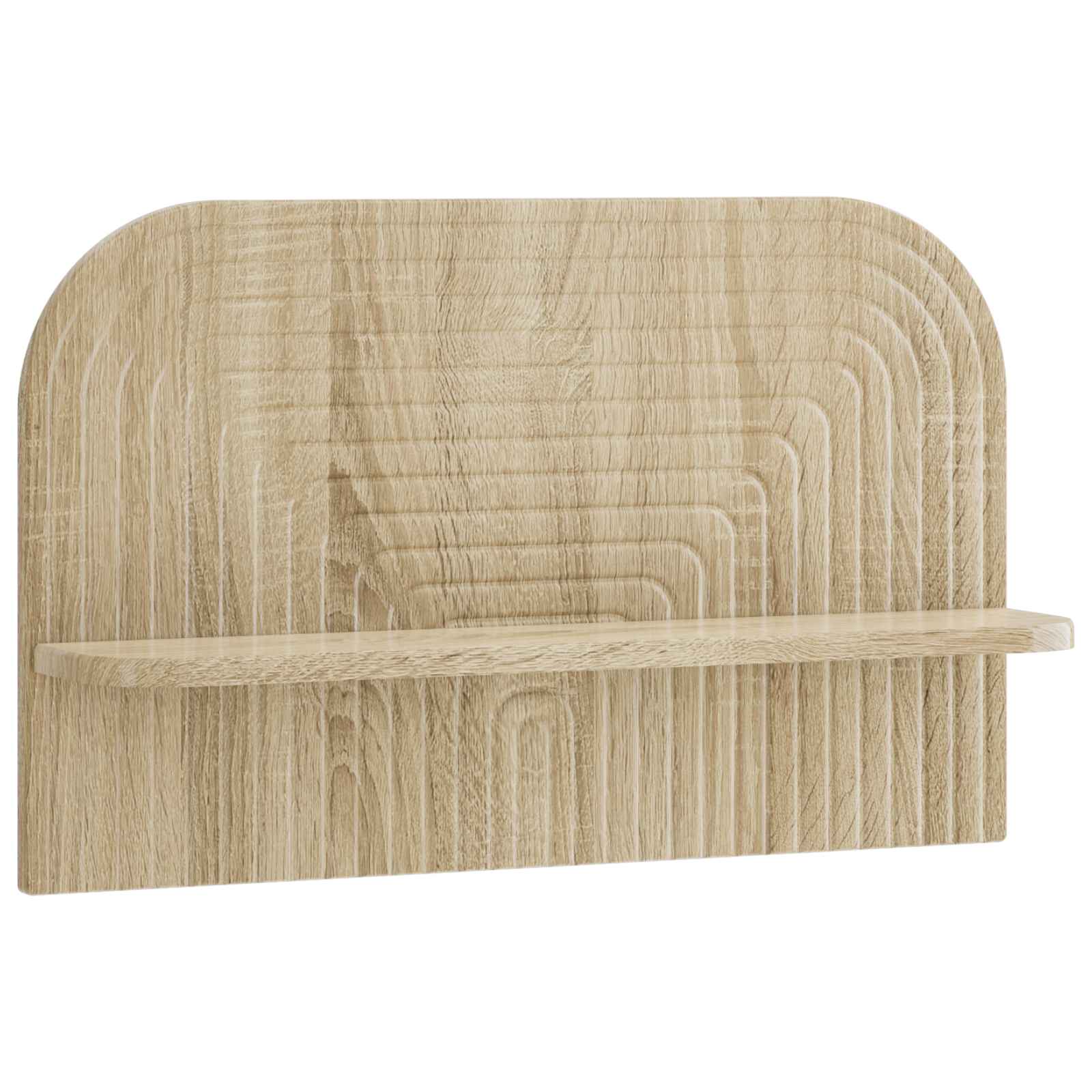 vidaXL - Wandplank - 2 - st - Sonoma - Eiken - 60 - x - 13,5 - x - 37,5 - cm - Bewerkt - hout