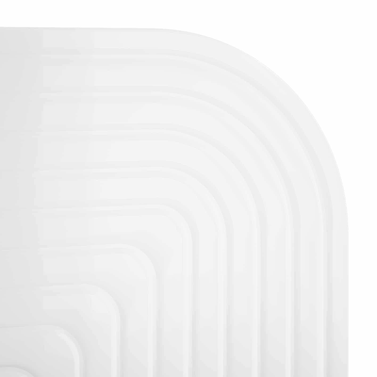 Stenska polica 2 kos Bela visok sijaj 60 x 13,5 x 37,5 cm