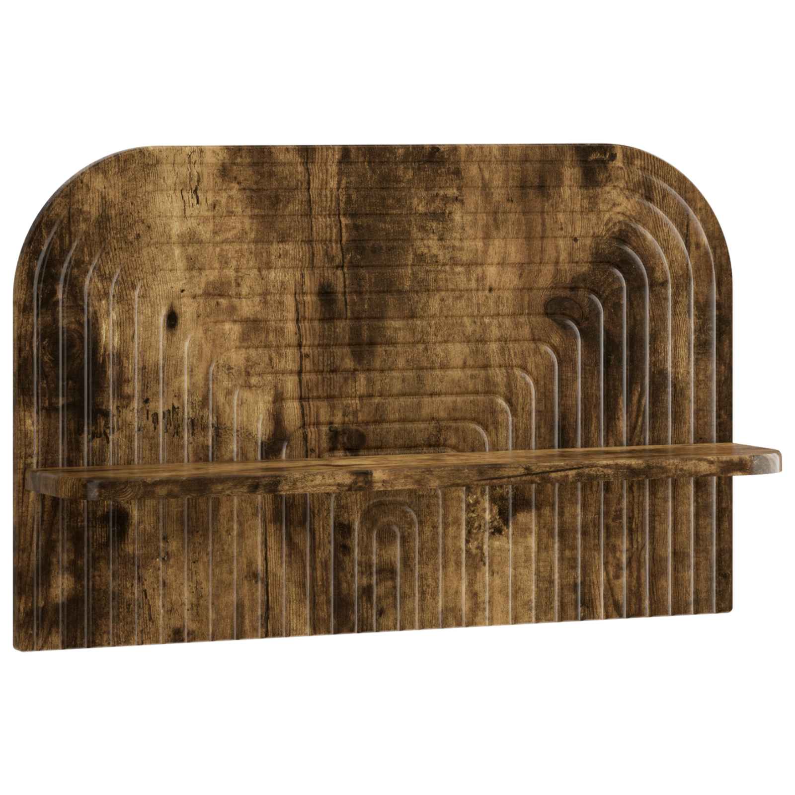 vidaXL - Wandplank - 2 - st - Gerookt - eiken - 60 - x - 13.5 - x - 37.5 - cm - Bewerkt - hout