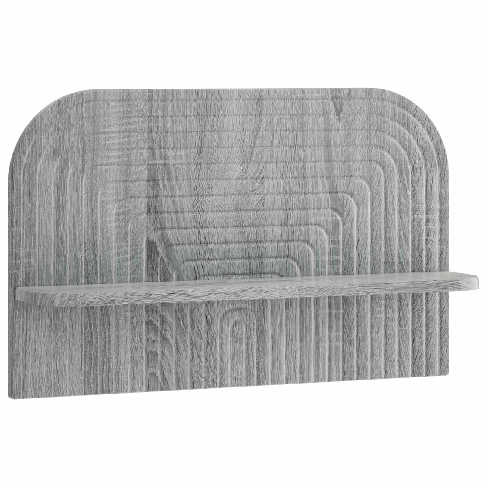 vidaXL - Wandplank - 2 - st - Grijs - Sonoma - 60 - x - 13,5 - x - 37,5 - cm - Bewerkt - hout