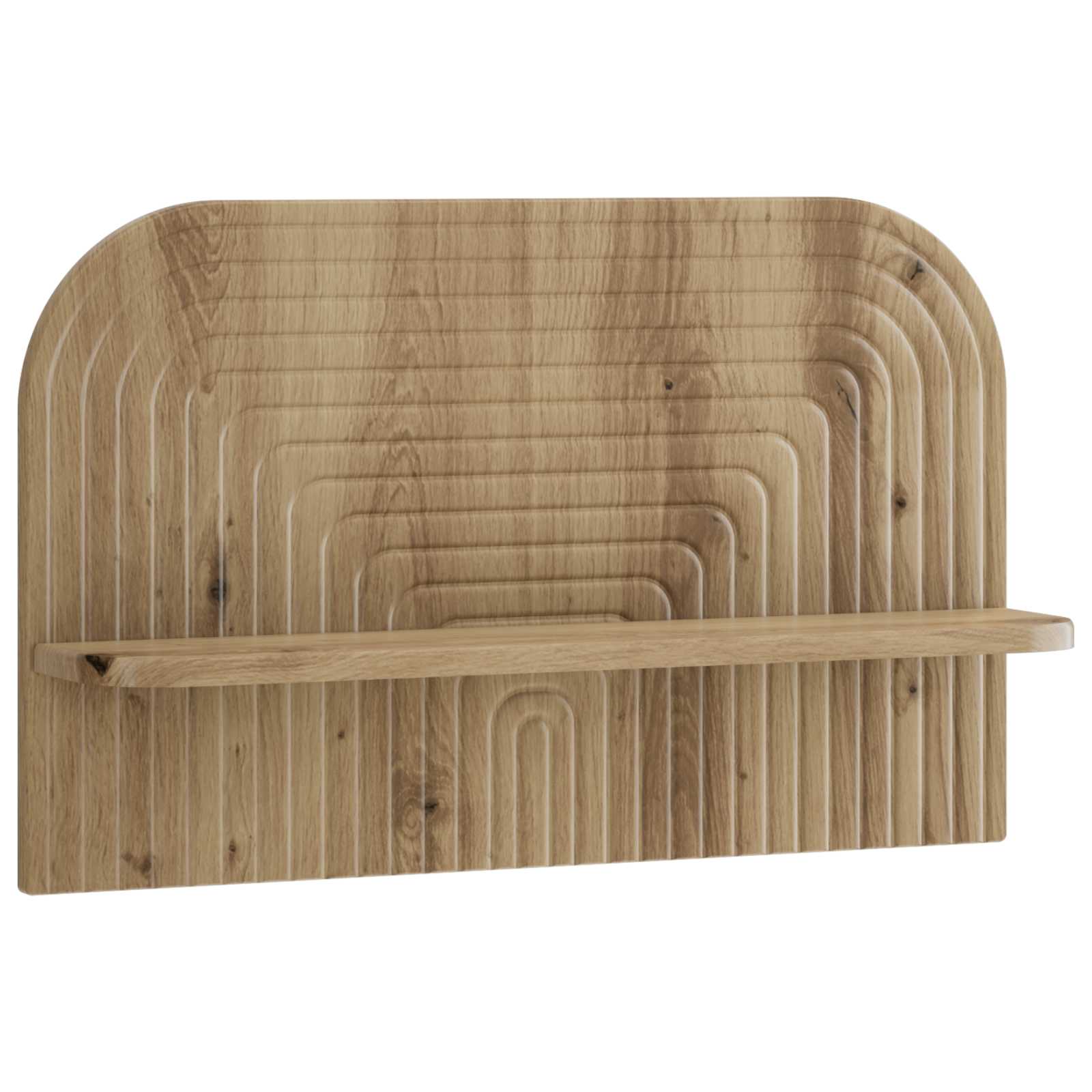 vidaXL - Wandplank - 2 - st - Artisan - eiken - 60 - x - 13,5 - x - 37,5 - cm - Bewerkt - hout