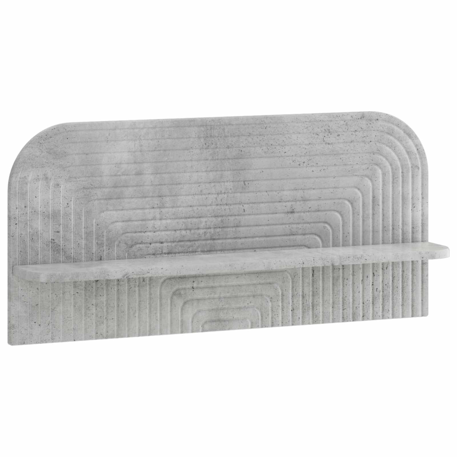 vidaXL - Wandplank - 2 - st - Betongrijs - 80,5 - x - 13,5 - x - 37,5 - cm - Bewerkt - hout