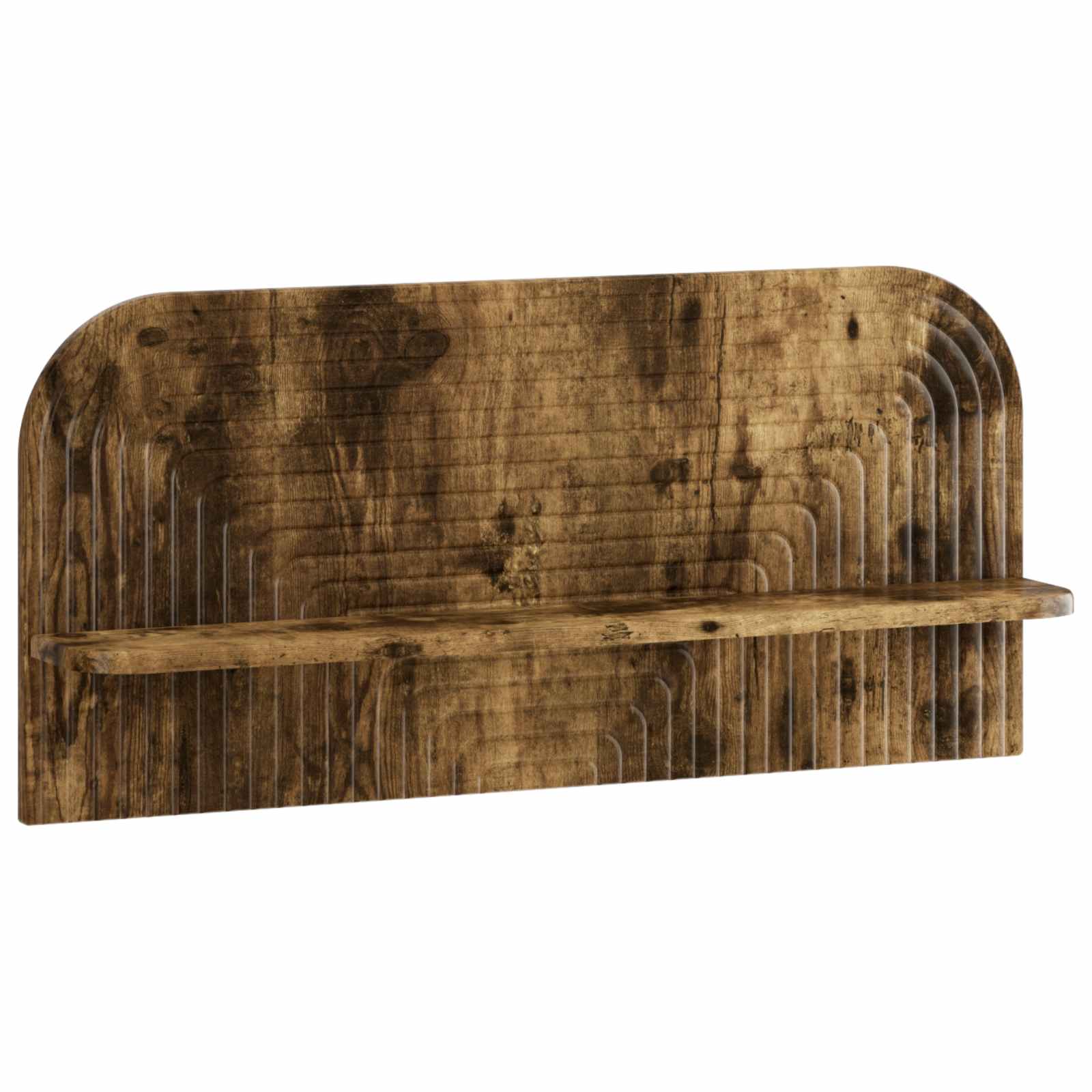 vidaXL - Wandplank - 2 - st - Gerookt - eiken - 80,5 - x - 13,5 - x - 37,5 - cm - Bewerkt - hout
