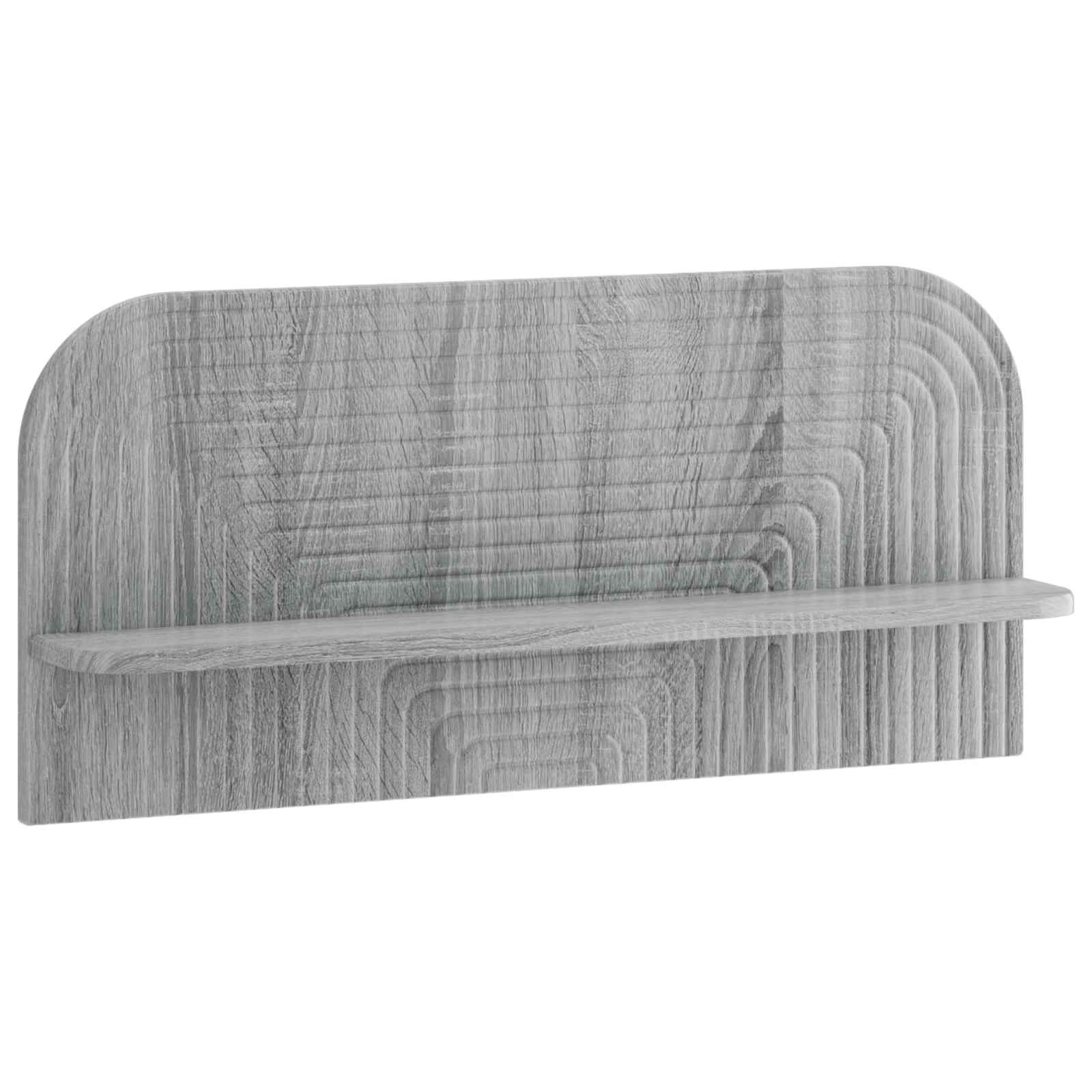 vidaXL - Wandplank - 2 - st - Grijs - Sonoma - 80,5 - x - 13,5 - x - 37,5 - cm - Bewerkt - hout