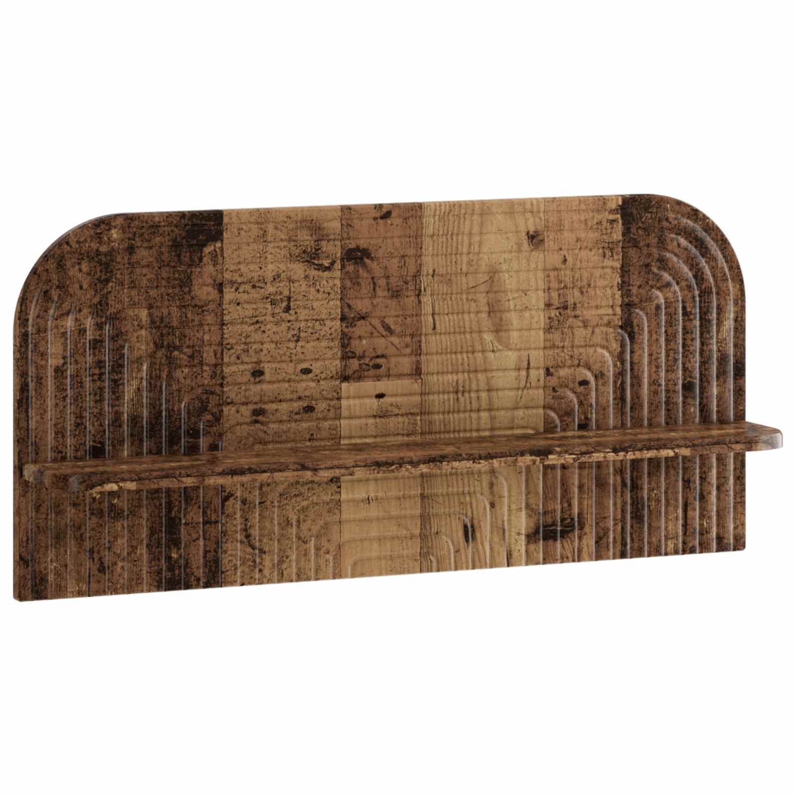 vidaXL - Wandplank - 2 - st - Oud - hout - 80.5 - x - 13.5 - x - 37.5 - cm - Bewerkt - hout