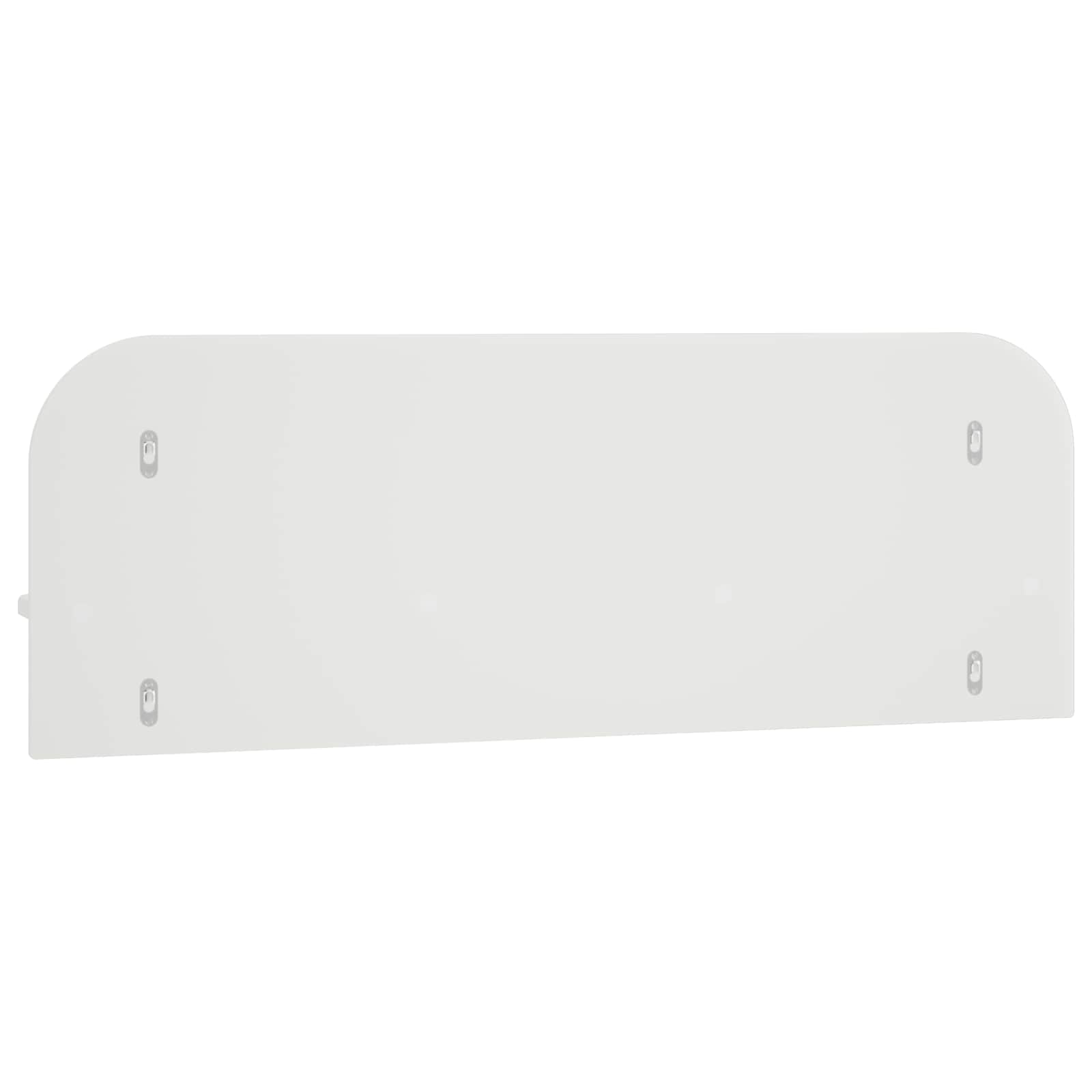 Stenska polica 2 kos Bela 102 x 13.5 x 37.5 cm Inženirski les