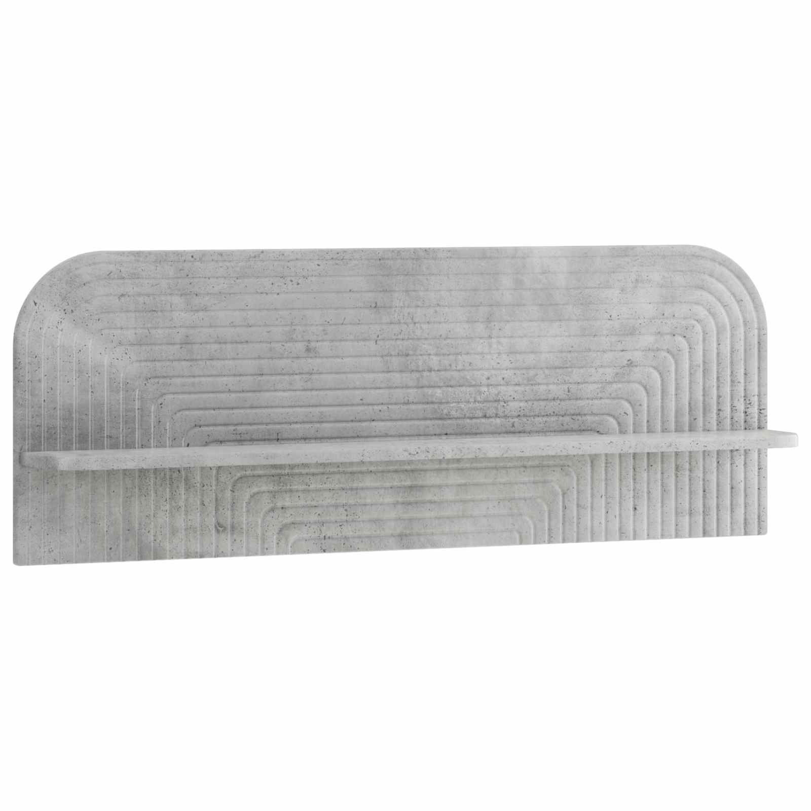 Stenska polica 2 kos Betonsko siva 102 x 13,5 x 37,5 cm