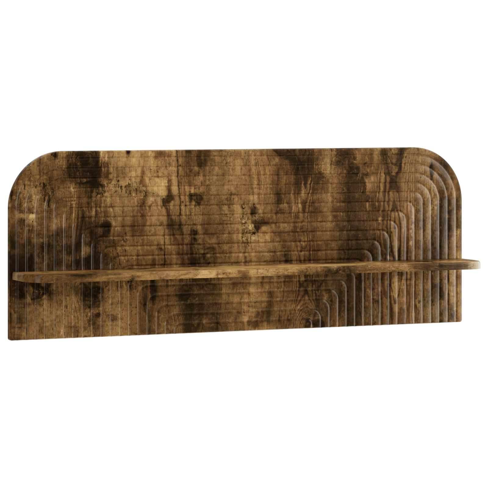 vidaXL Wandplank 2 st Gerookt eiken 102 x 13,5 x 37,5 cm Bewerkt hout, foto 2