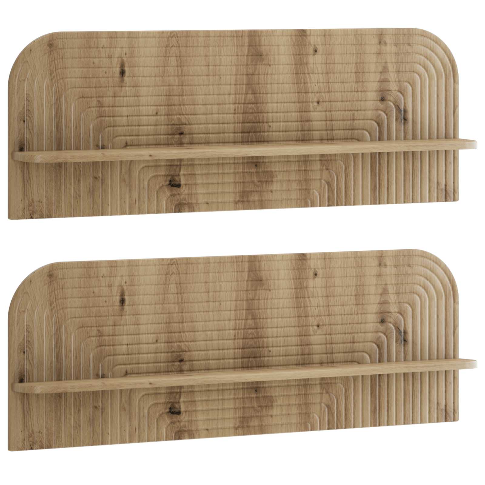 vidaXL Wandplank 2 st Artisanaal eiken 102 x 13,5 x 37,5 cm, foto 3