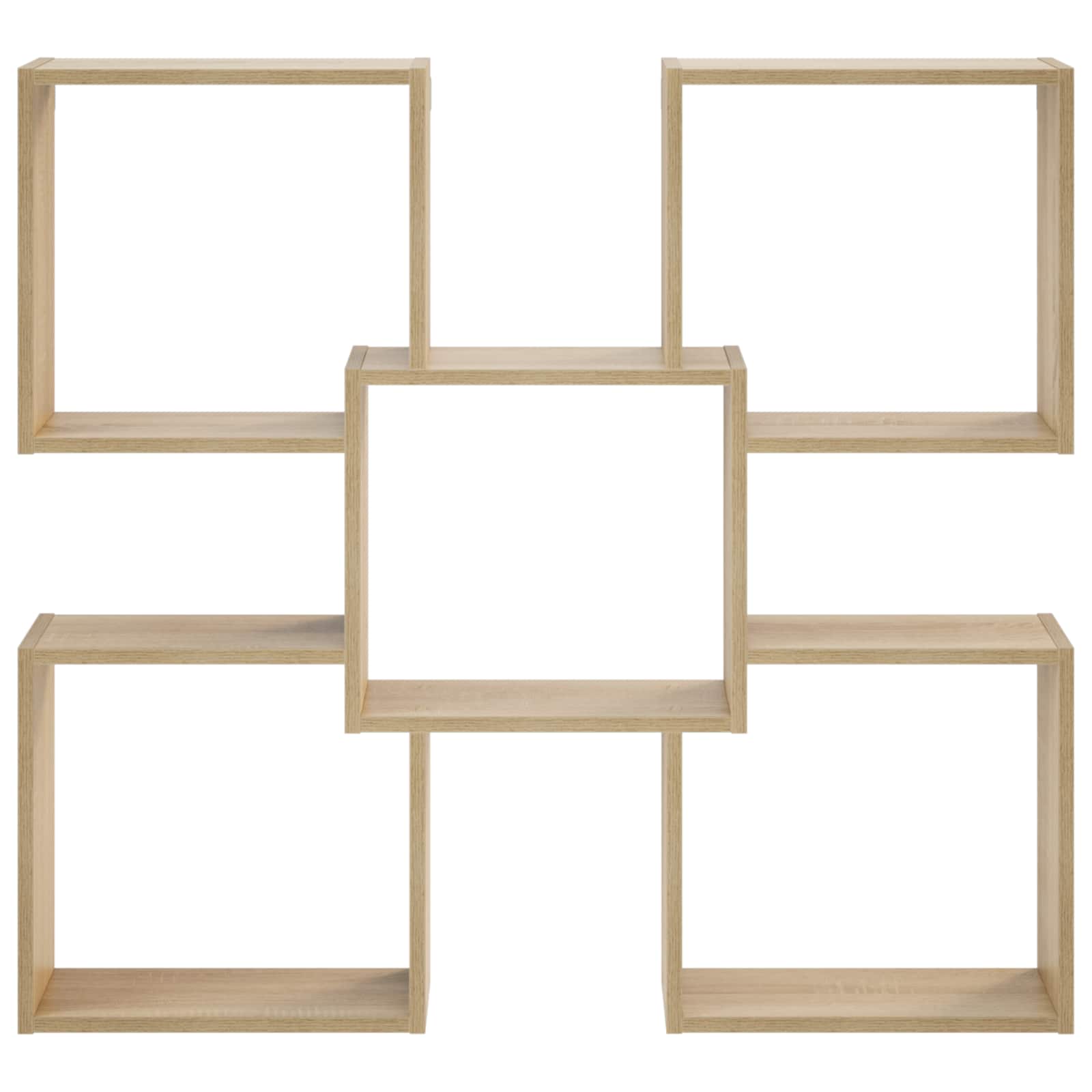 vidaXL - Wandplank - Sonoma - Eiken - 99,5 - x - 17 - x - 91 - cm - Bewerkt - hout