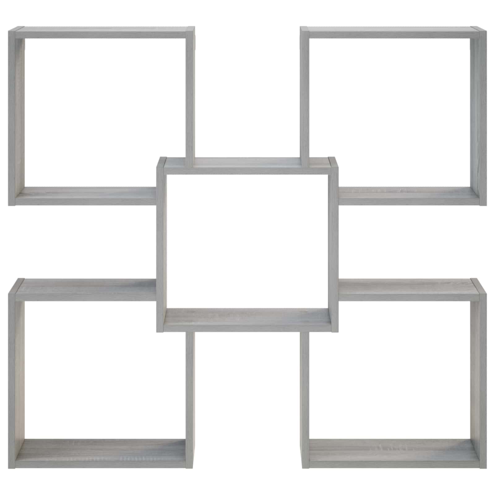 vidaXL - Wandplank - Grijs - Sonoma - 99,5 - x - 17 - x - 91 - cm - Bewerkt - hout