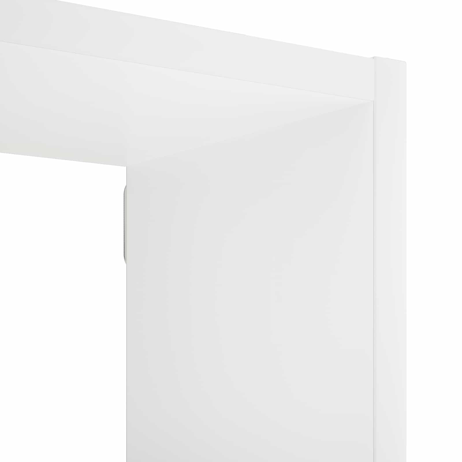 Stenska polica Bela 103 x 17 x 80 cm Inženirski les