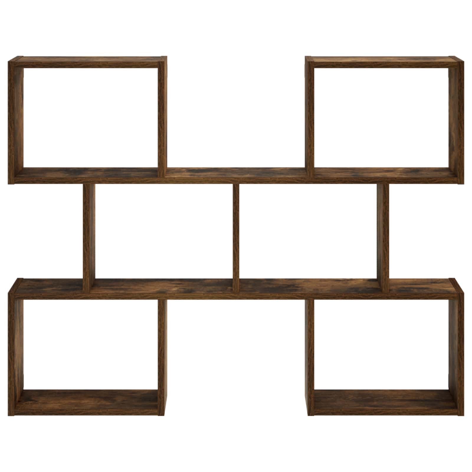vidaXL - Wandplank - Gerookt - eiken - 103 - x - 17 - x - 80 - cm - Bewerkt - hout