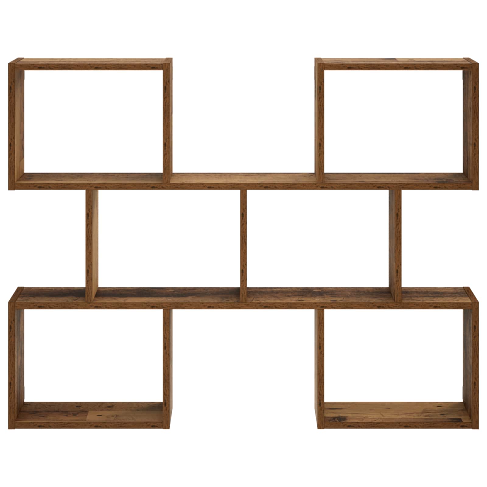 vidaXL - Wandplank - Oud - hout - 103 - x - 17 - x - 80 - cm - Bewerkt - hout