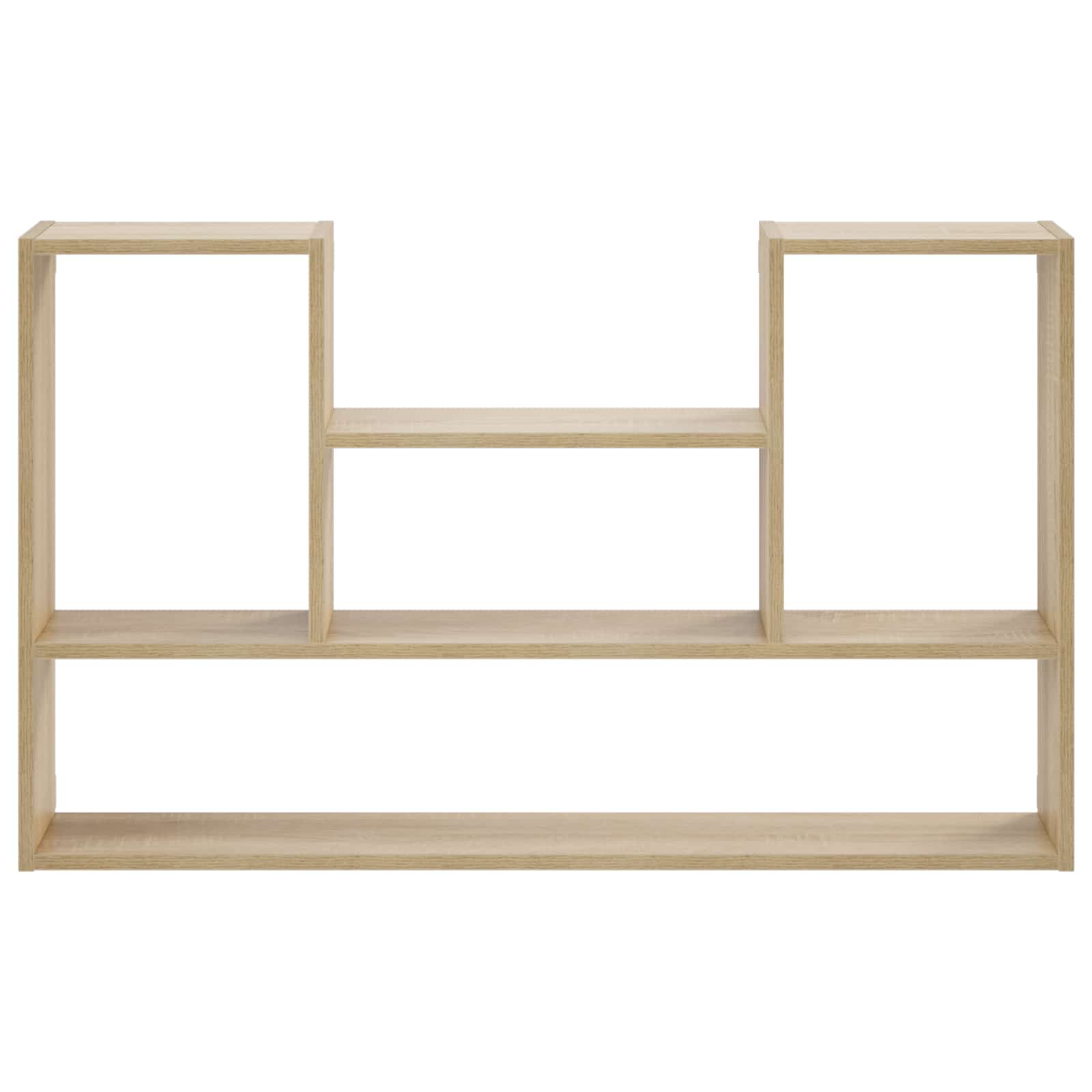 vidaXL - Wandplank - Sonoma - Eiken - 100 - x - 17 - x - 60 - cm - Bewerkt - hout