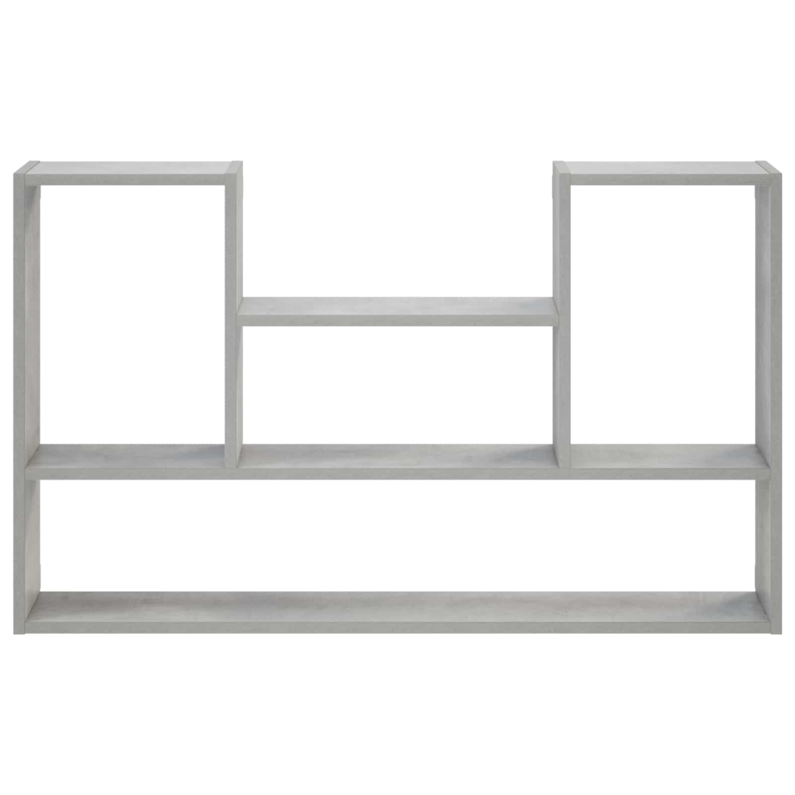 vidaXL - Wandplank - Betongrijs - 100 - x - 17 - x - 60 - cm - Bewerkt - hout
