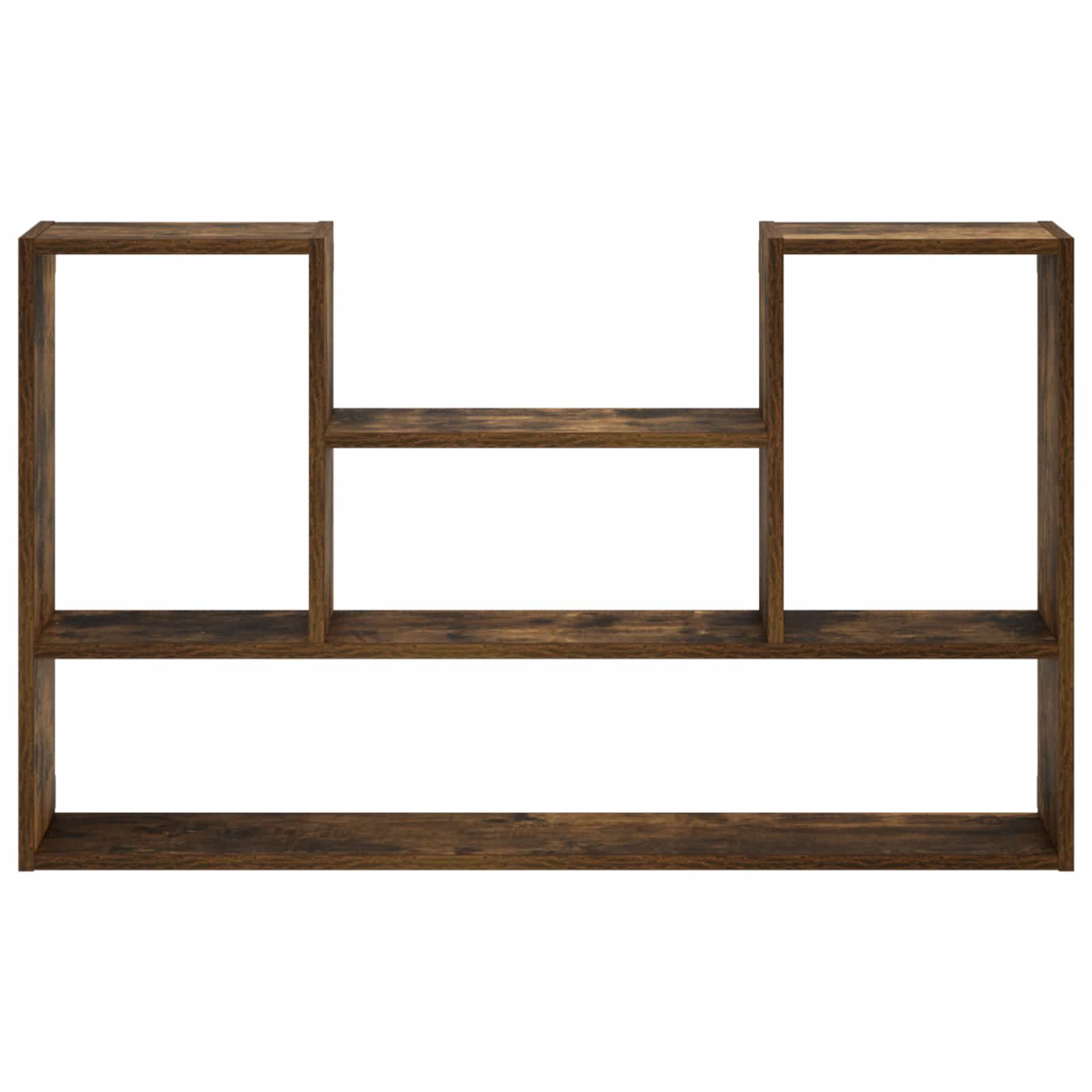 vidaXL - Wandplank - Gerookt - eiken - 100 - x - 17 - x - 60 - cm - Bewerkt - hout