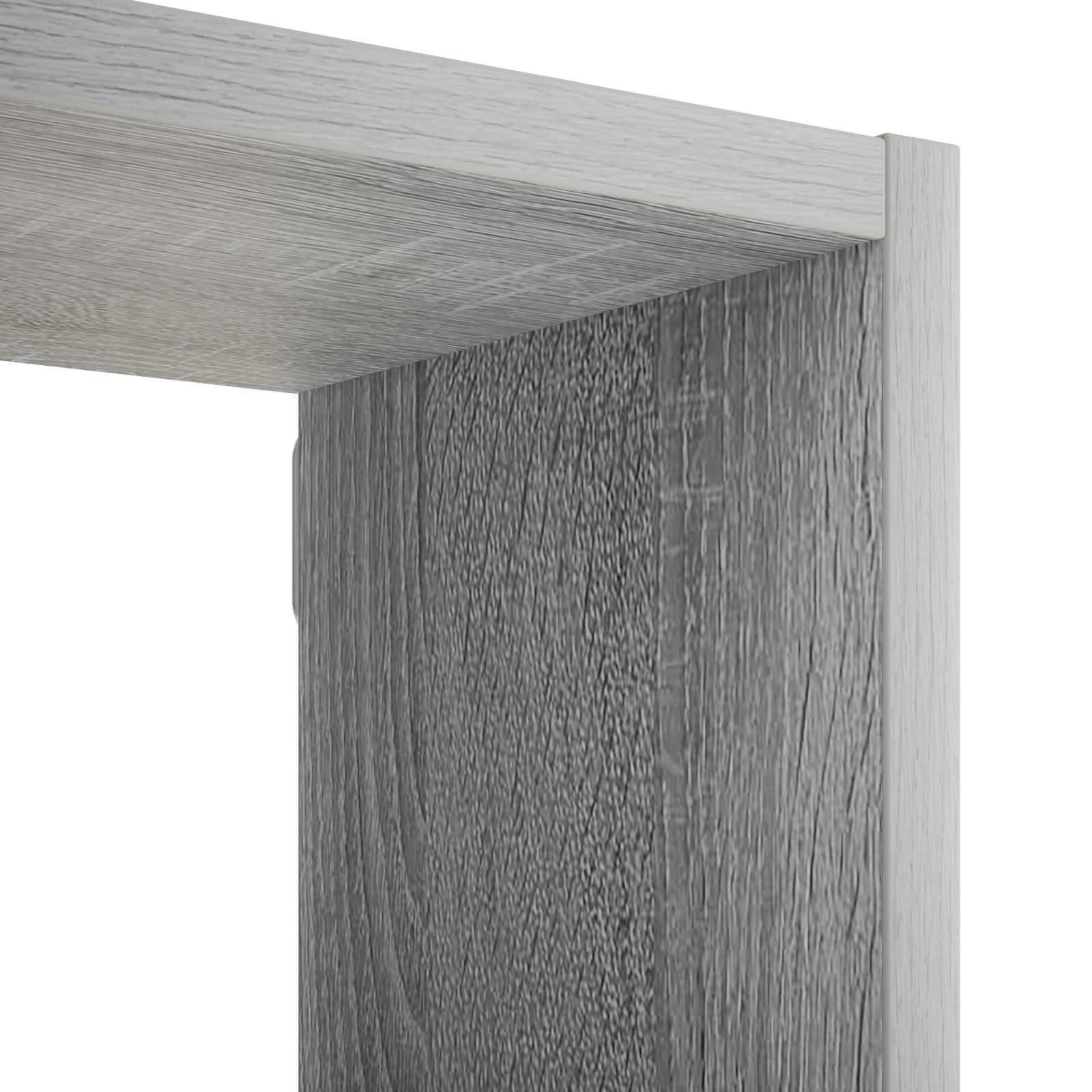Stenska polica Siva Sonoma 100 x 17 x 60 cm Obdelan les
