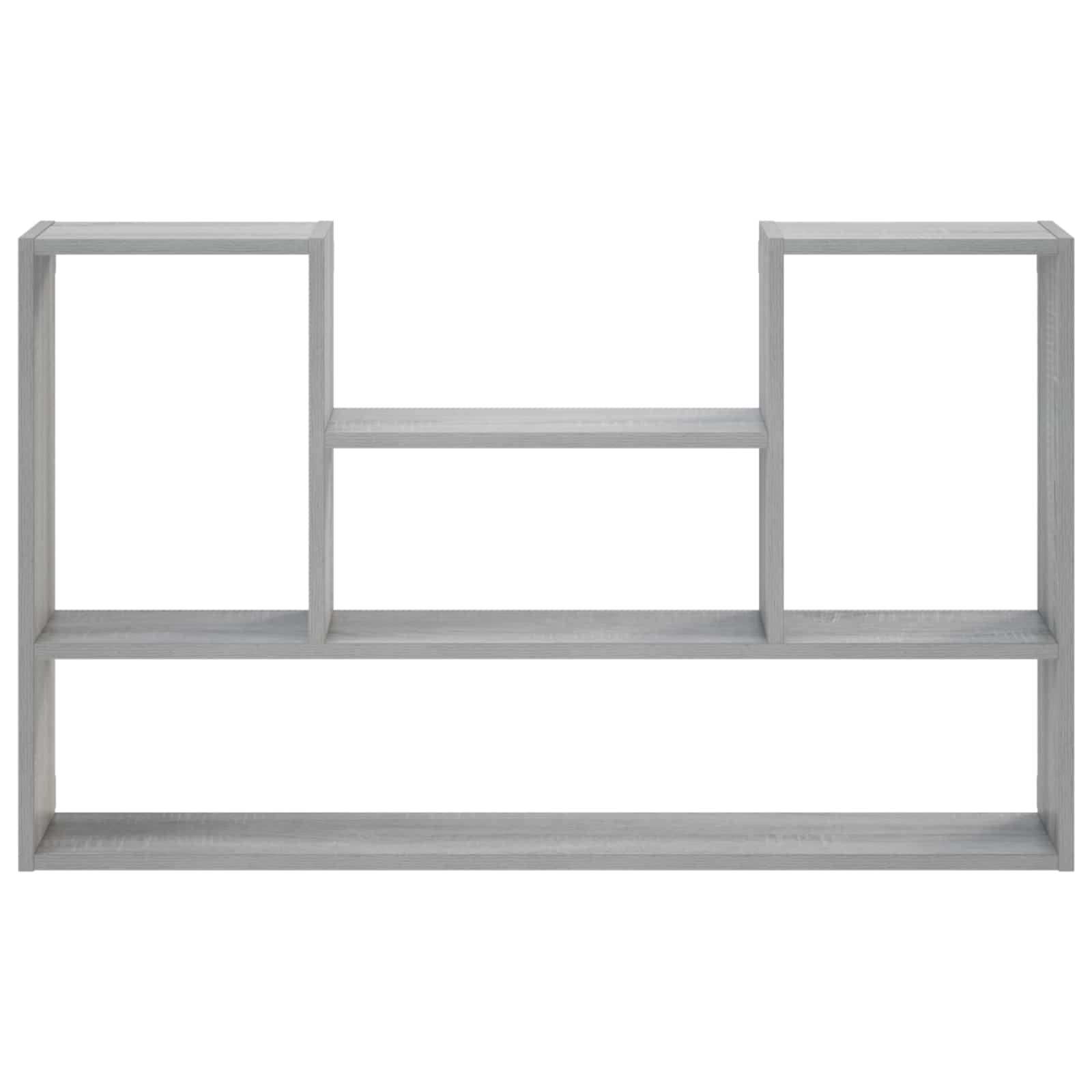 vidaXL - Wandplank - Grijs - Sonoma - 100 - x - 17 - x - 60 - cm - Bewerkt - hout