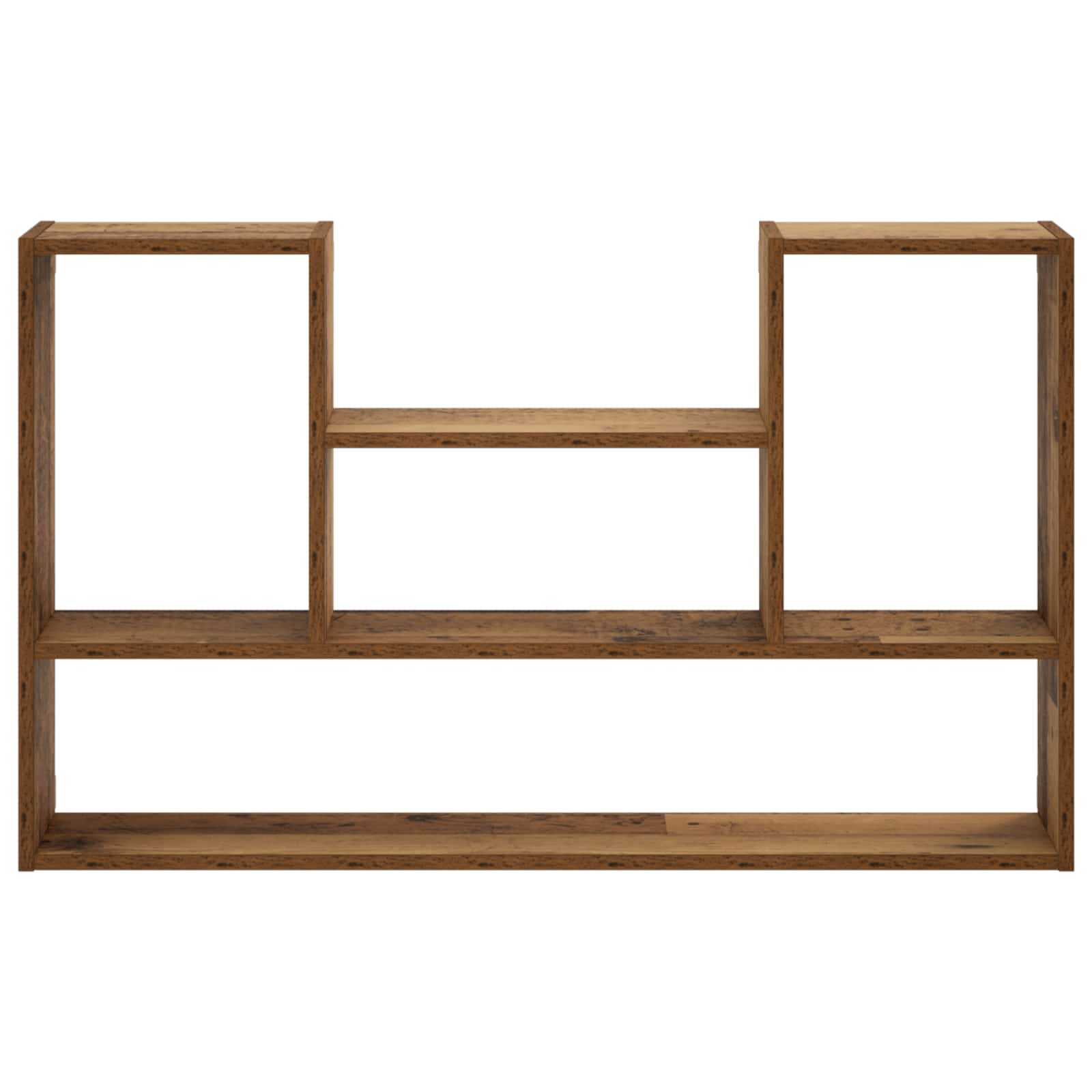 vidaXL - Wandplank - Oud - hout - 100 - x - 17 - x - 60 - cm - Bewerkt - hout